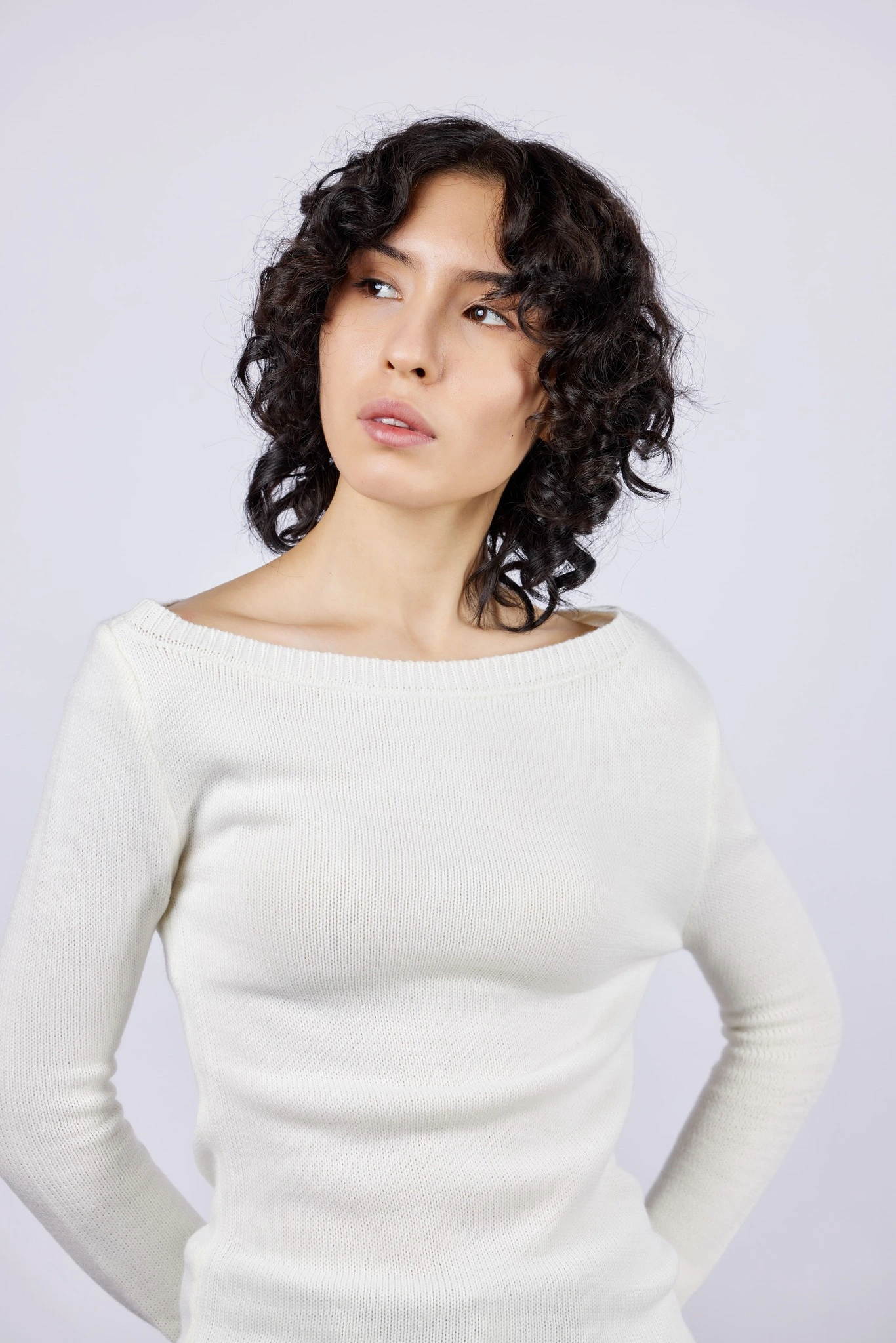 Джемпер белый для женщин 43226-4 60