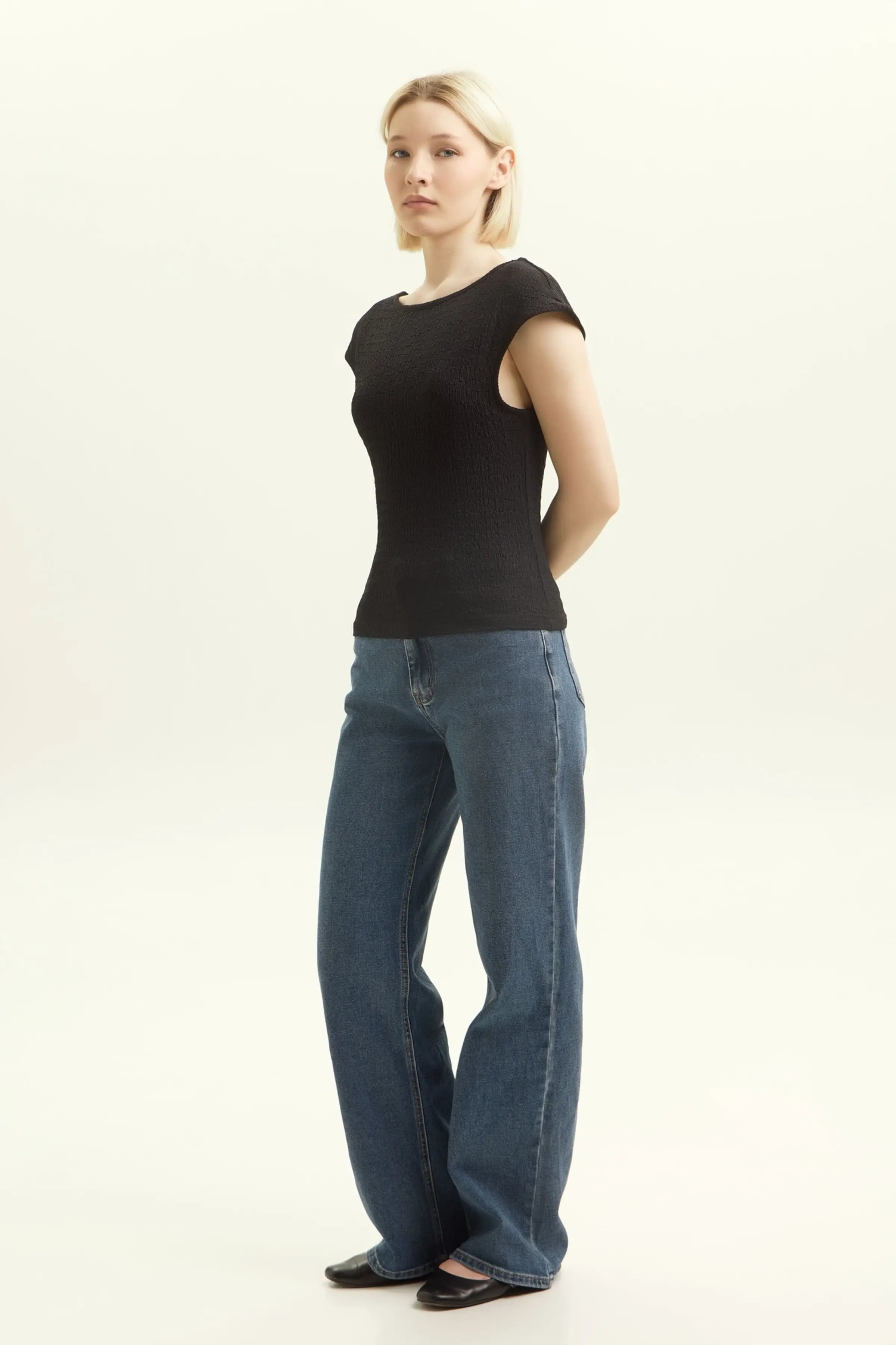 Топ черный для женщин 45168-1 46