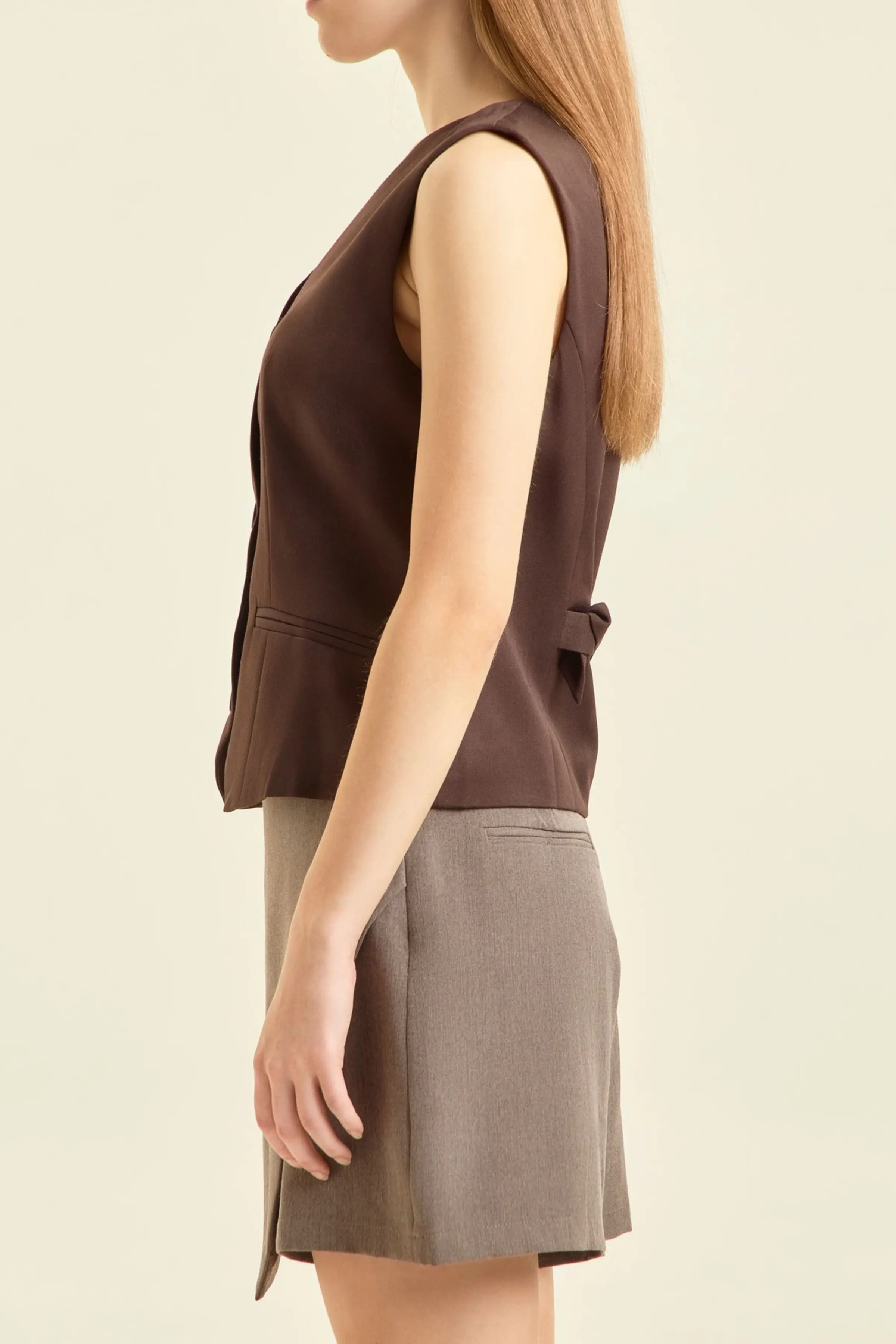 Жилетка коричневый для женщин 47237-13 68