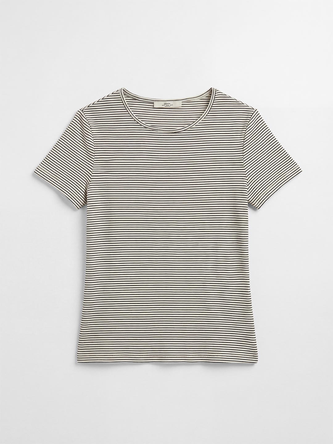 Футболка бело-черная полоска для женщин 48278-46 67