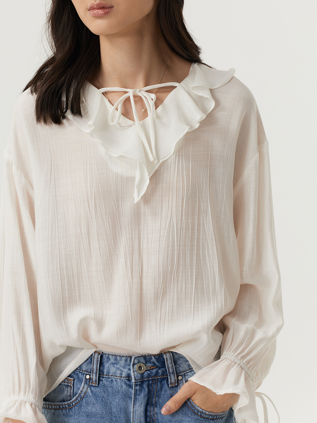 Блузка белый для женщин 48225-4 28