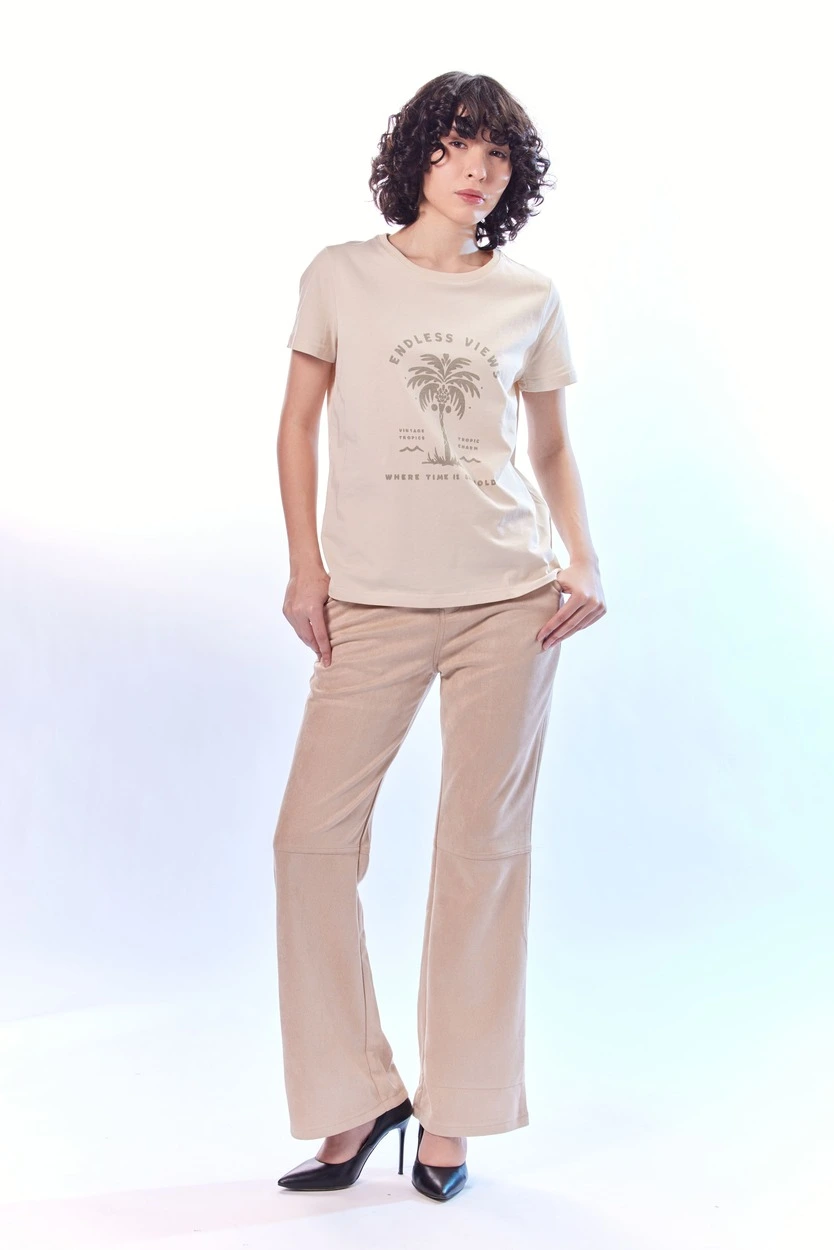 Брюки бежевый для женщин 44173-15 71