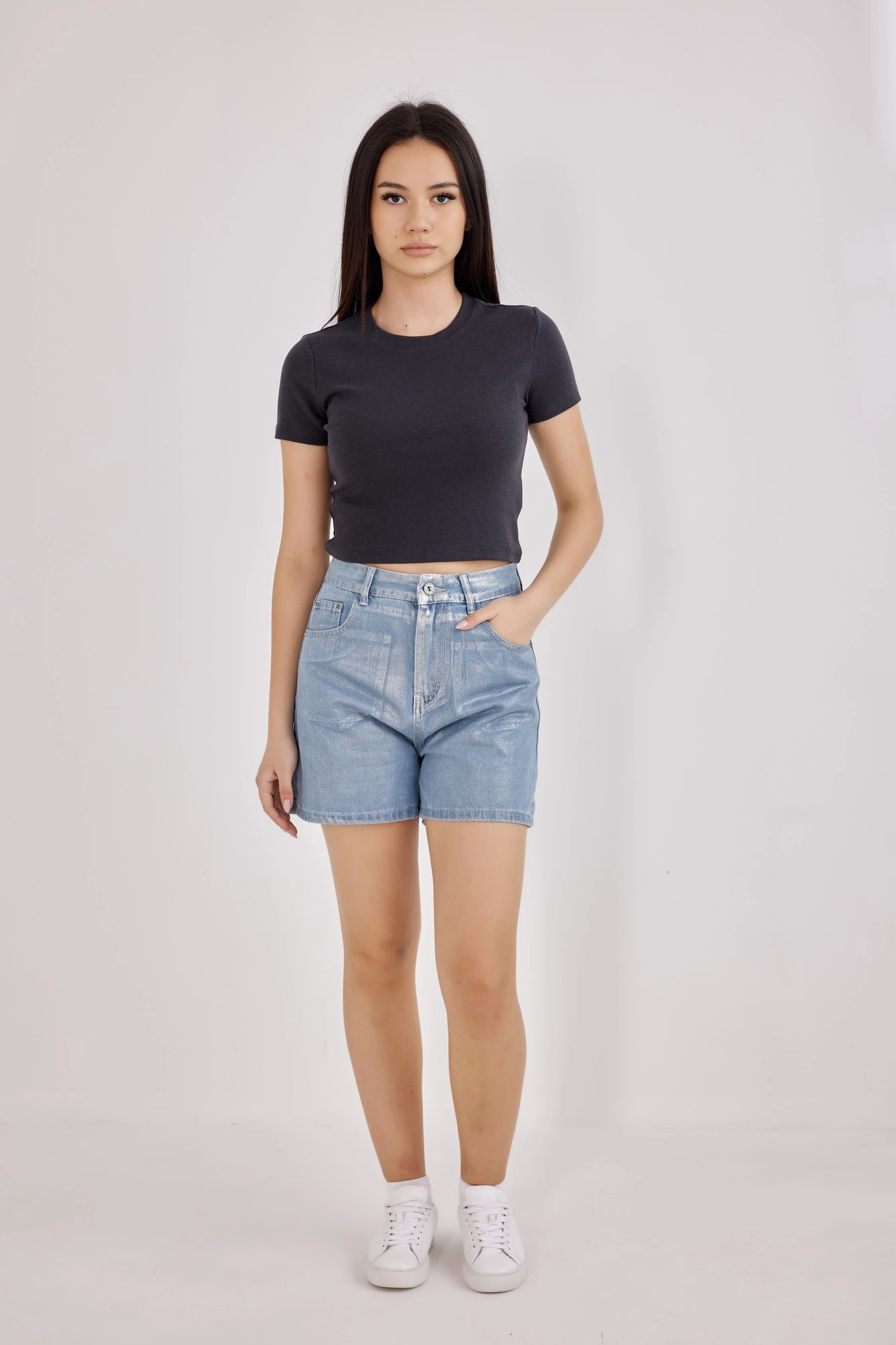 Шорты голубой для женщин 41121-10 57