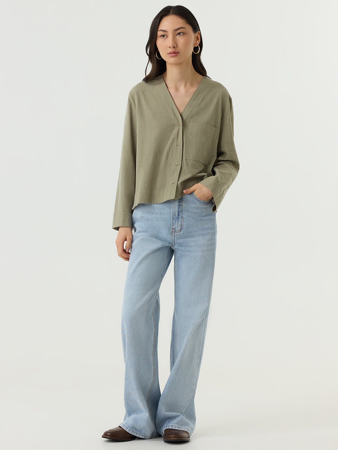 Джинсы светло-голубой для женщин 48287-25 74