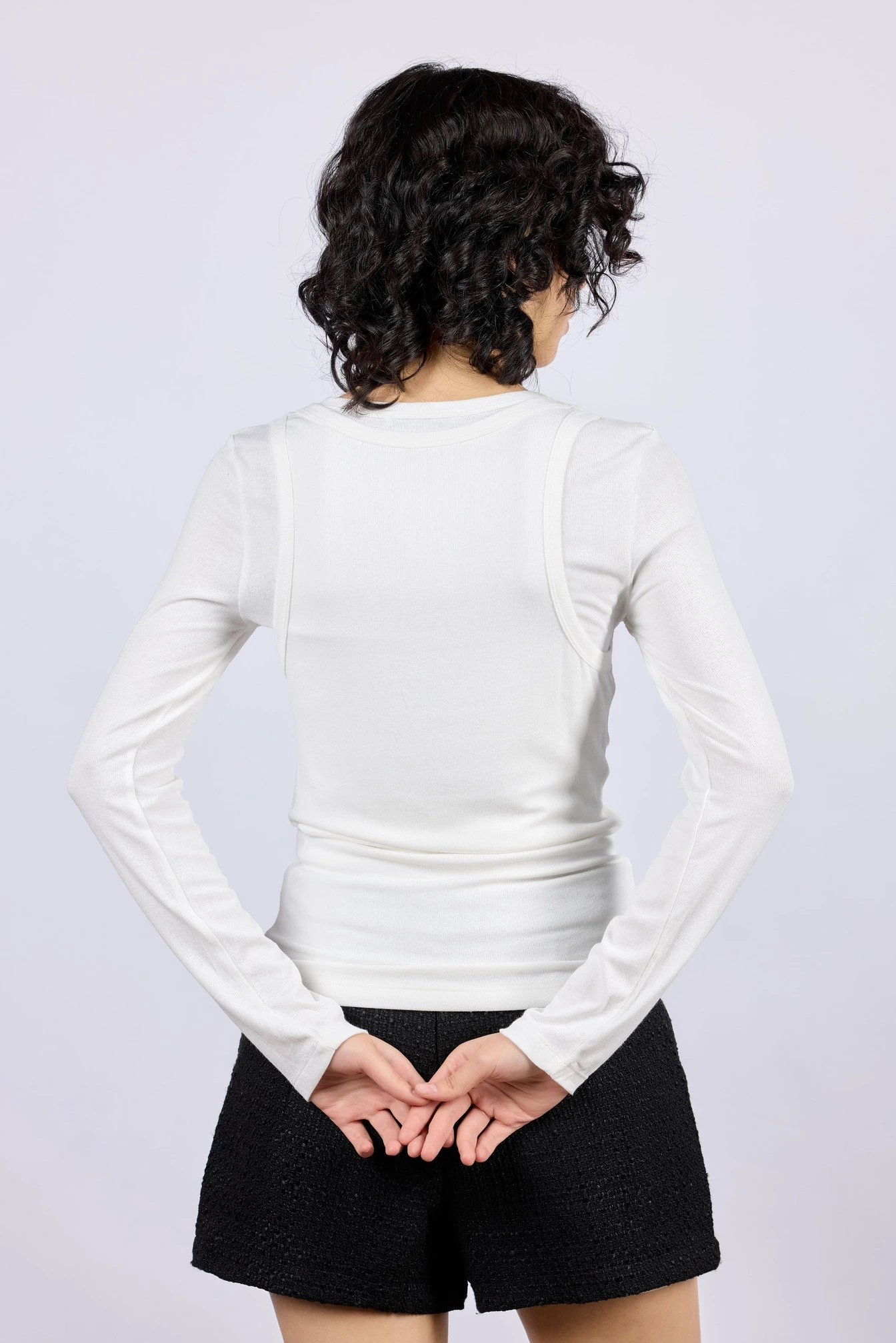 Лонгслив белый для женщин 43228-4 59