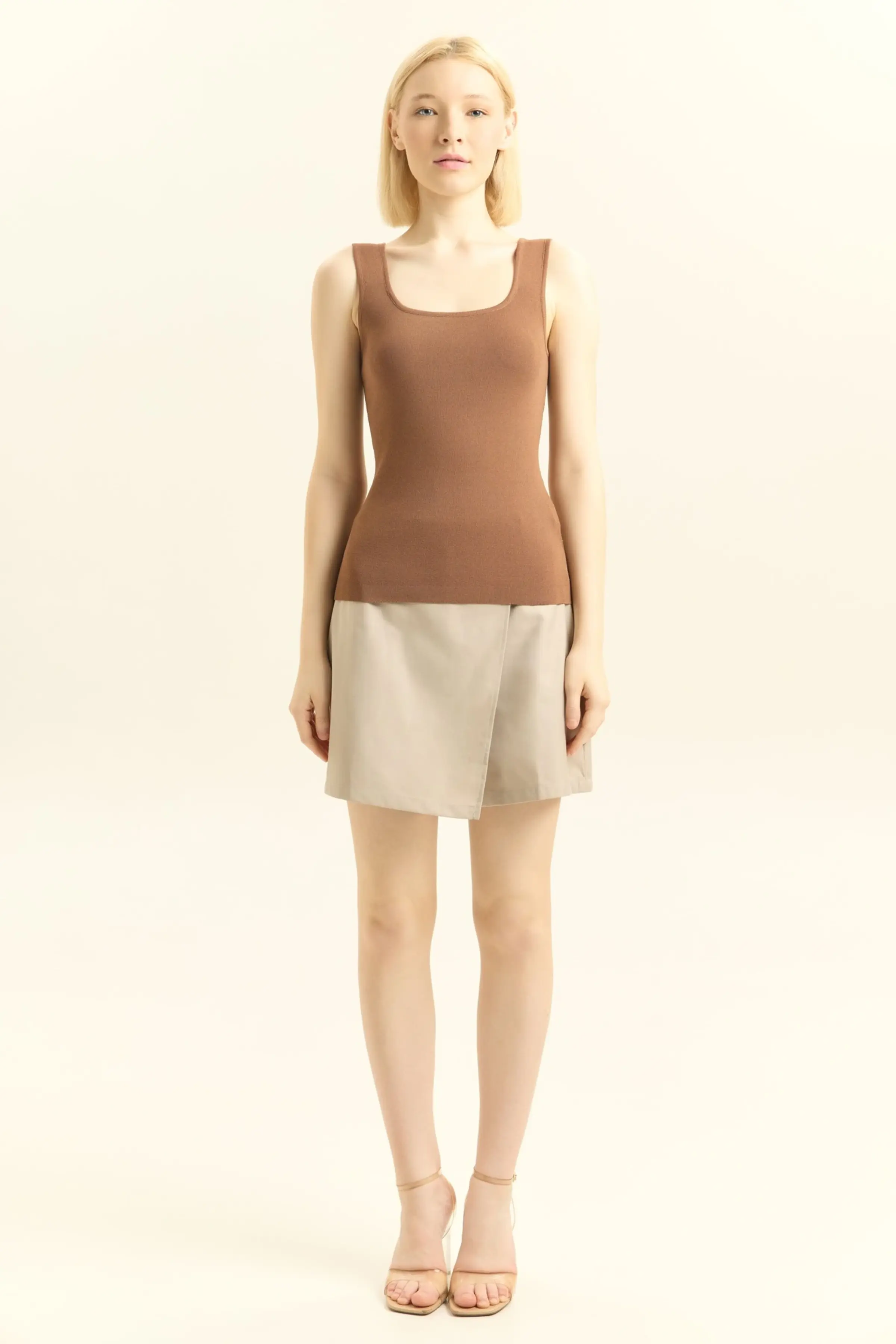 Топ коричневый для женщин 45212-13 46