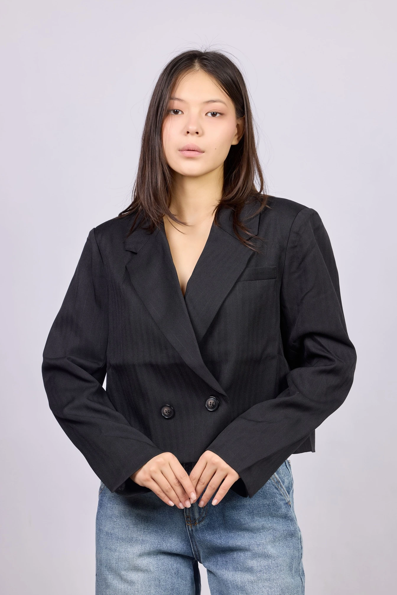 Жакет черный для женщин 42166-1 64