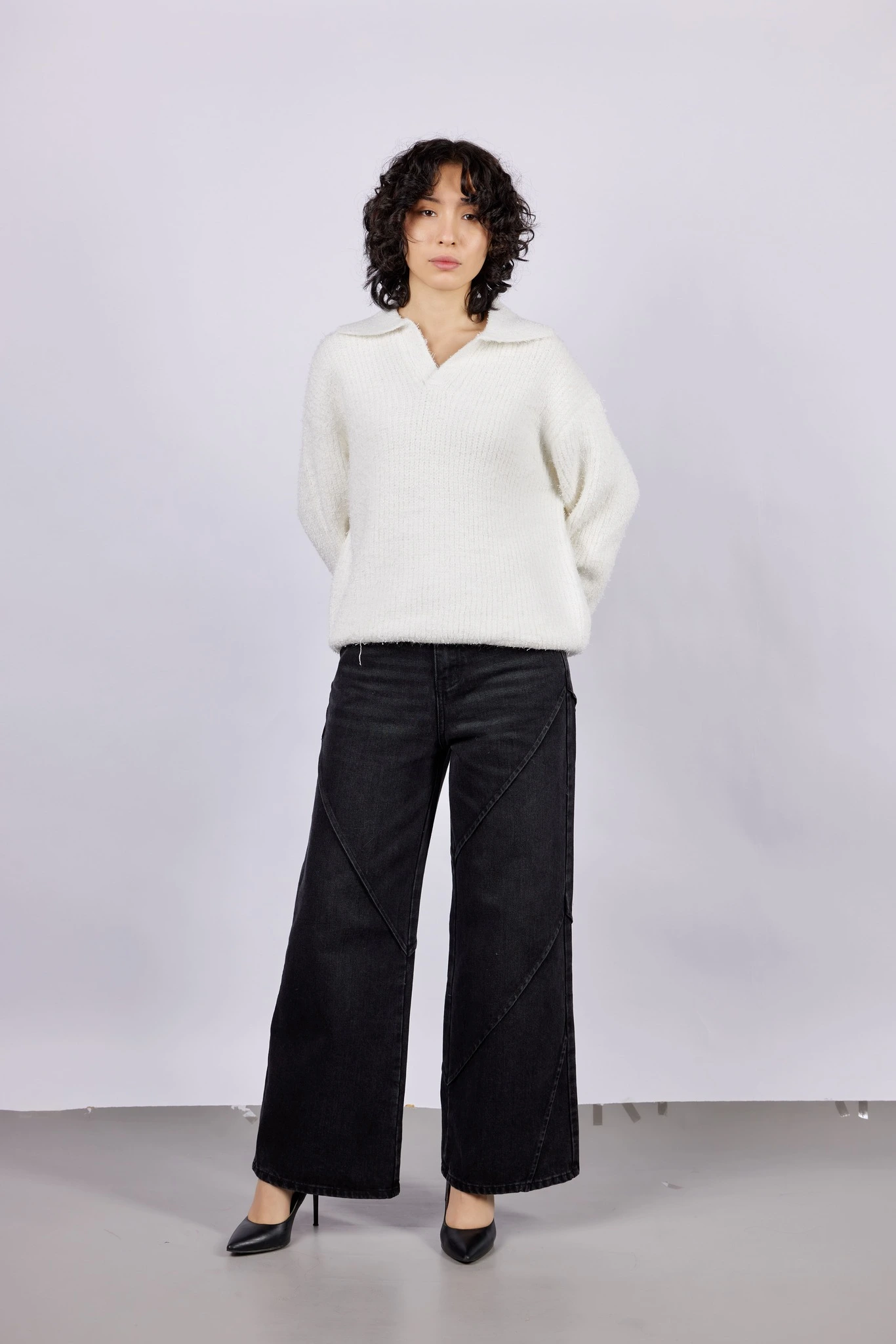 Джинсы черный для женщин 43236-1 74