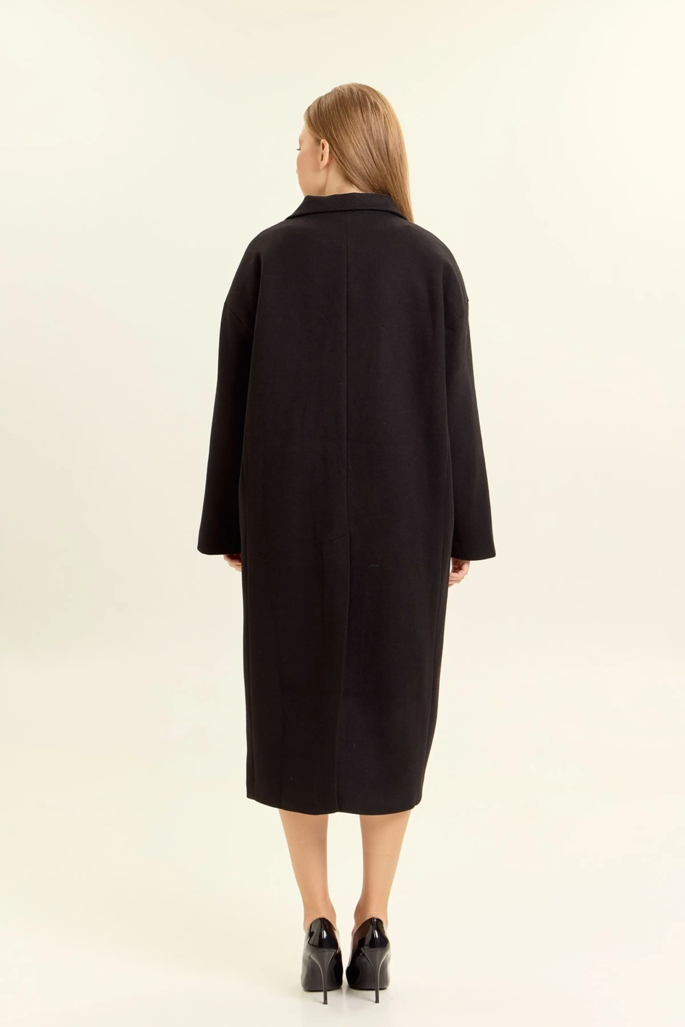 Пальто черный для женщин 47110-1 53