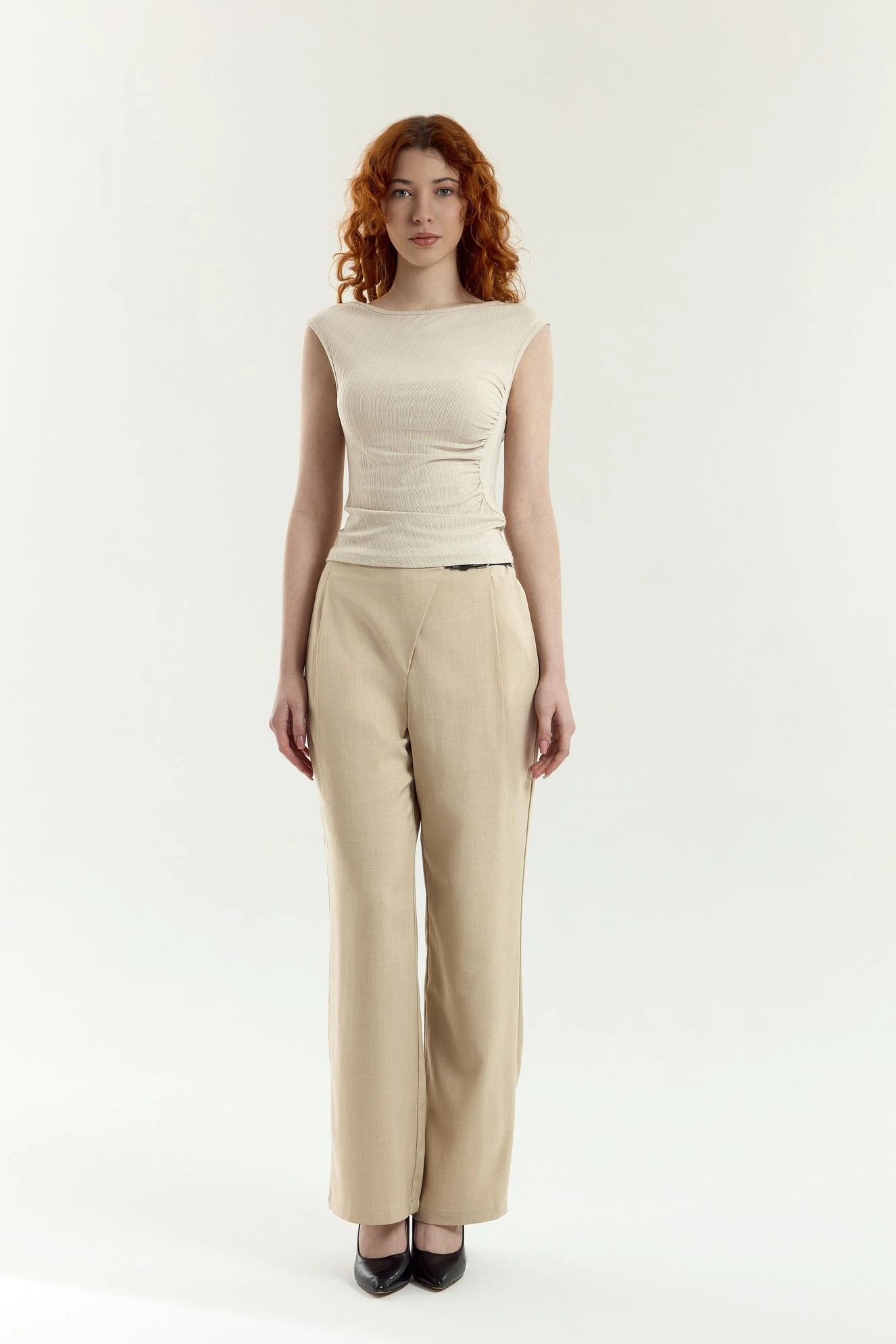Брюки бежевый для женщин 45109-15 71