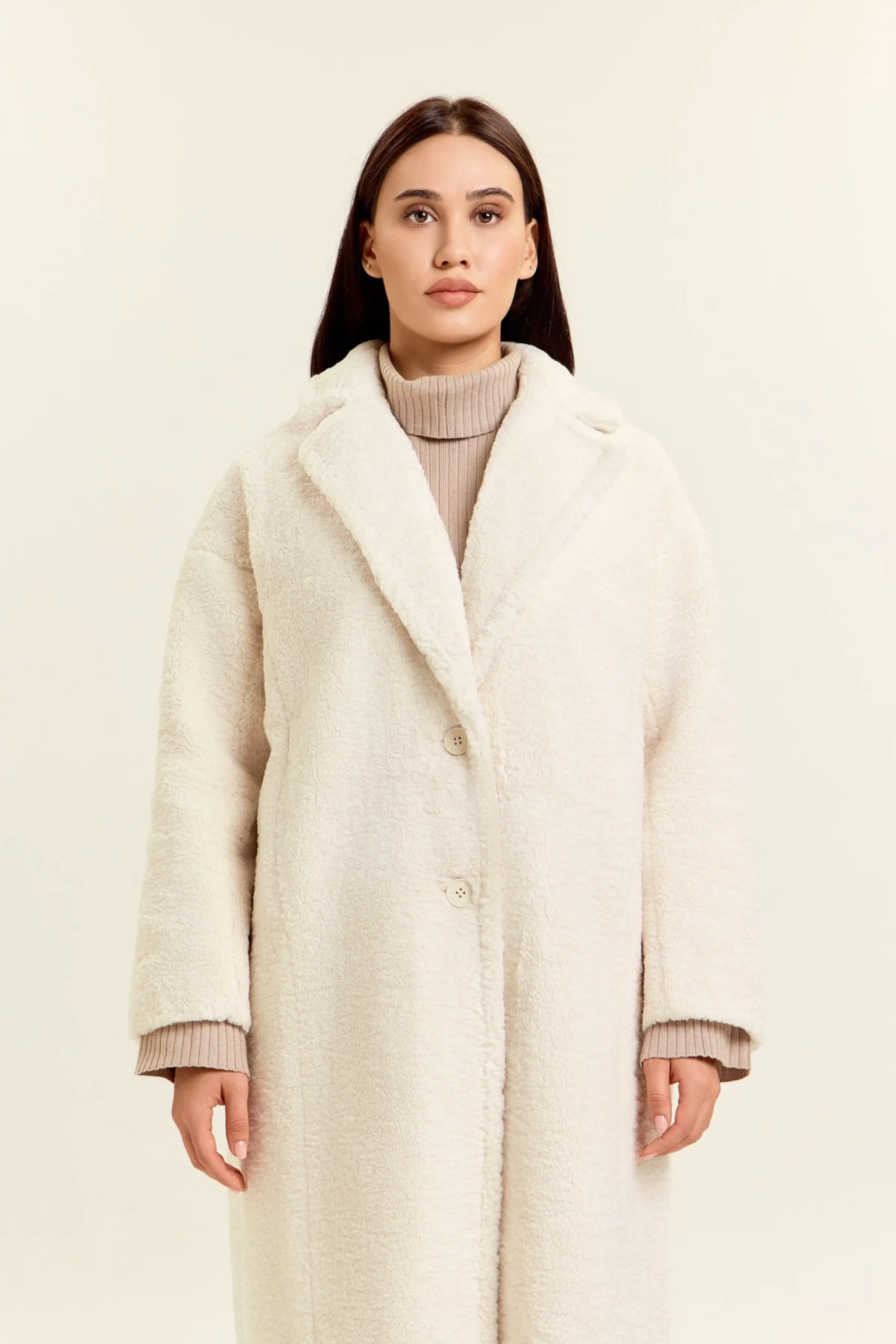 Пальто айвори для женщин 47115-234 53