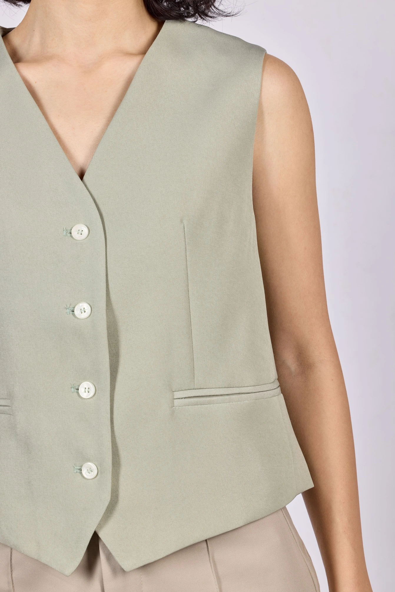 Жилетка светло-зеленый для женщин 44108-8 68