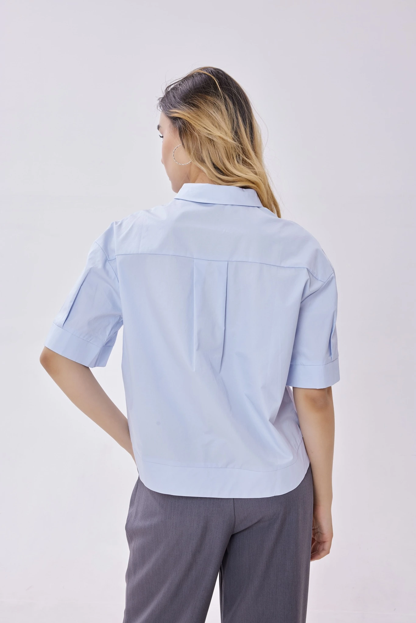 Рубашка голубой для женщин 40260-10 66