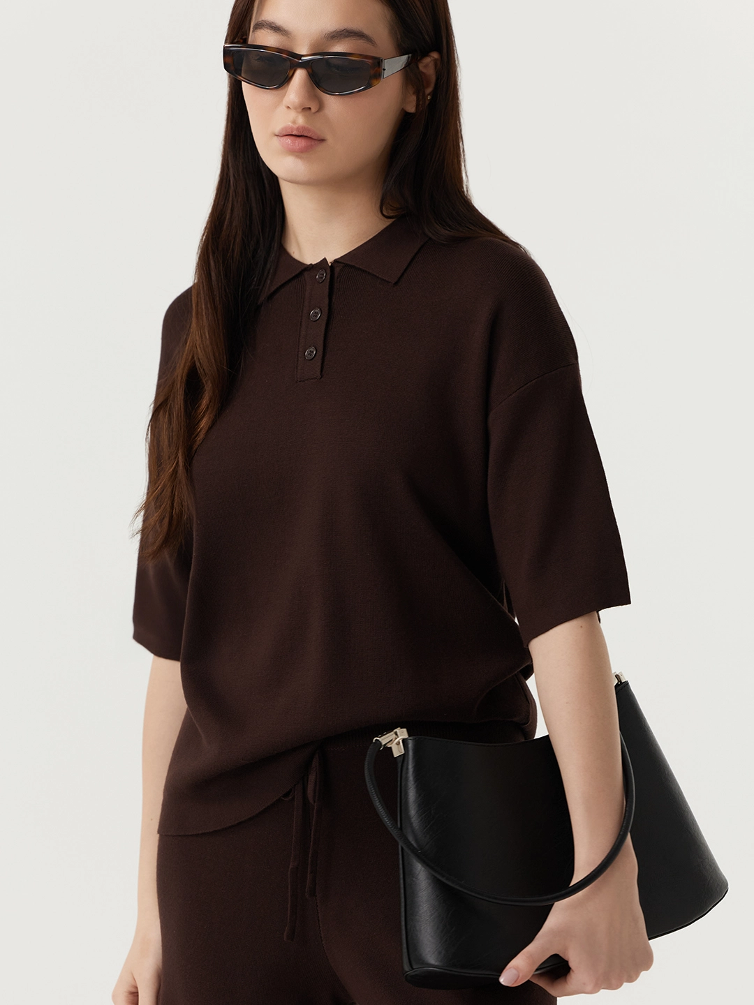 Джемпер коричневый для женщин 48146-13 60