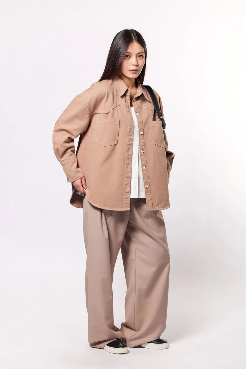 Рубашка бежевый для женщин 44213-15 66