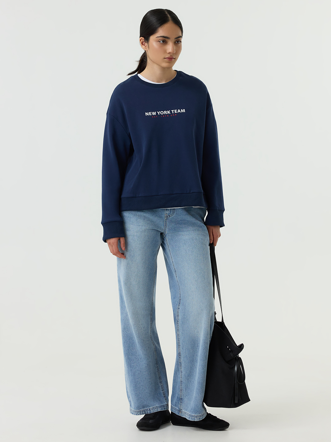 Лонгслив синий для женщин 48197-65 59