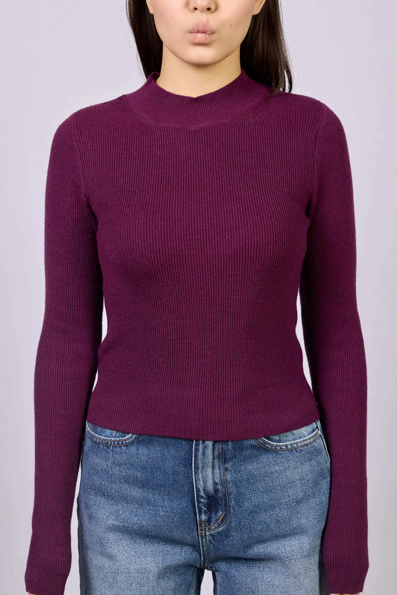 Джемпер фиолетовый для женщин 42147-16 60