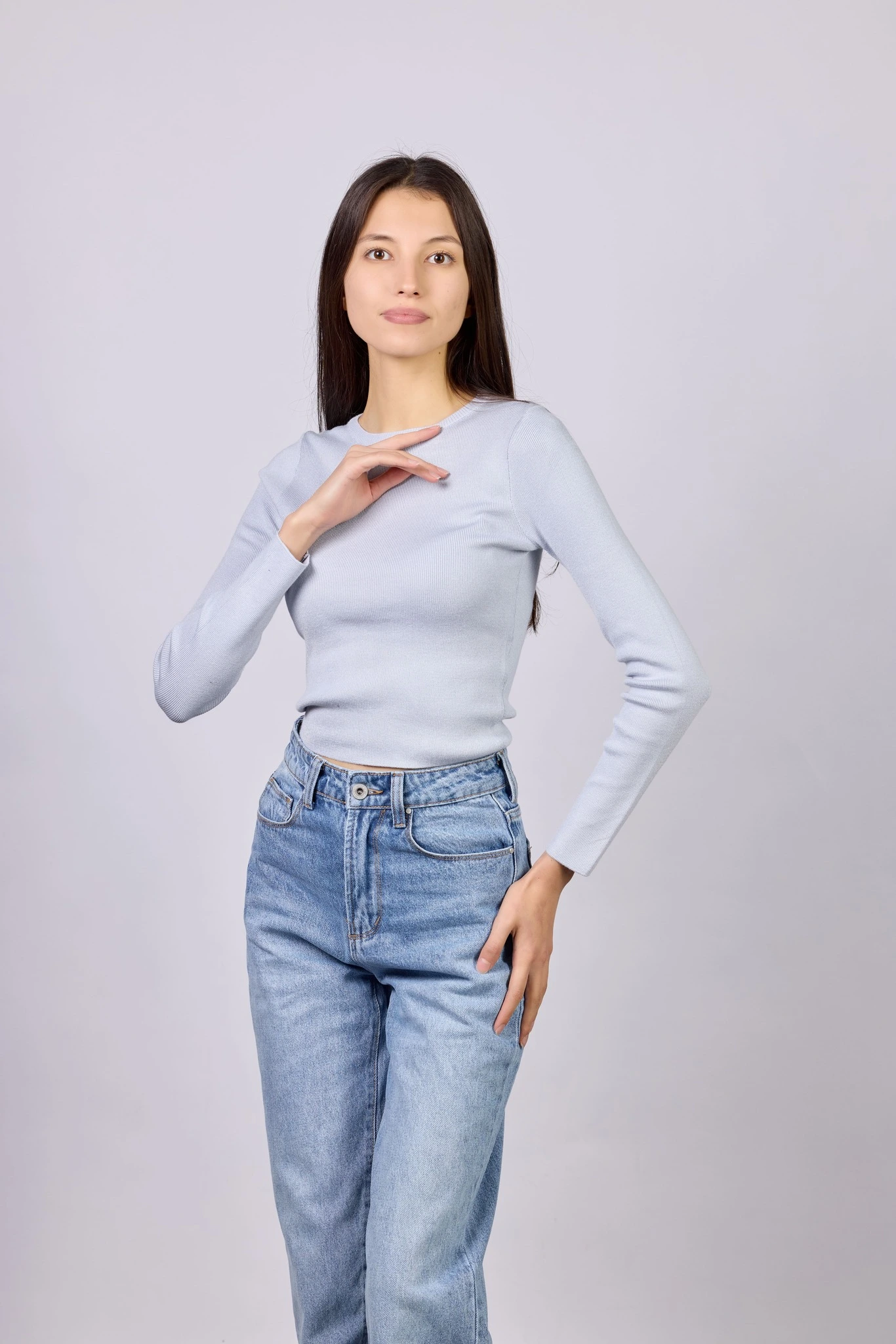 Джемпер синий для женщин 42167-65 60