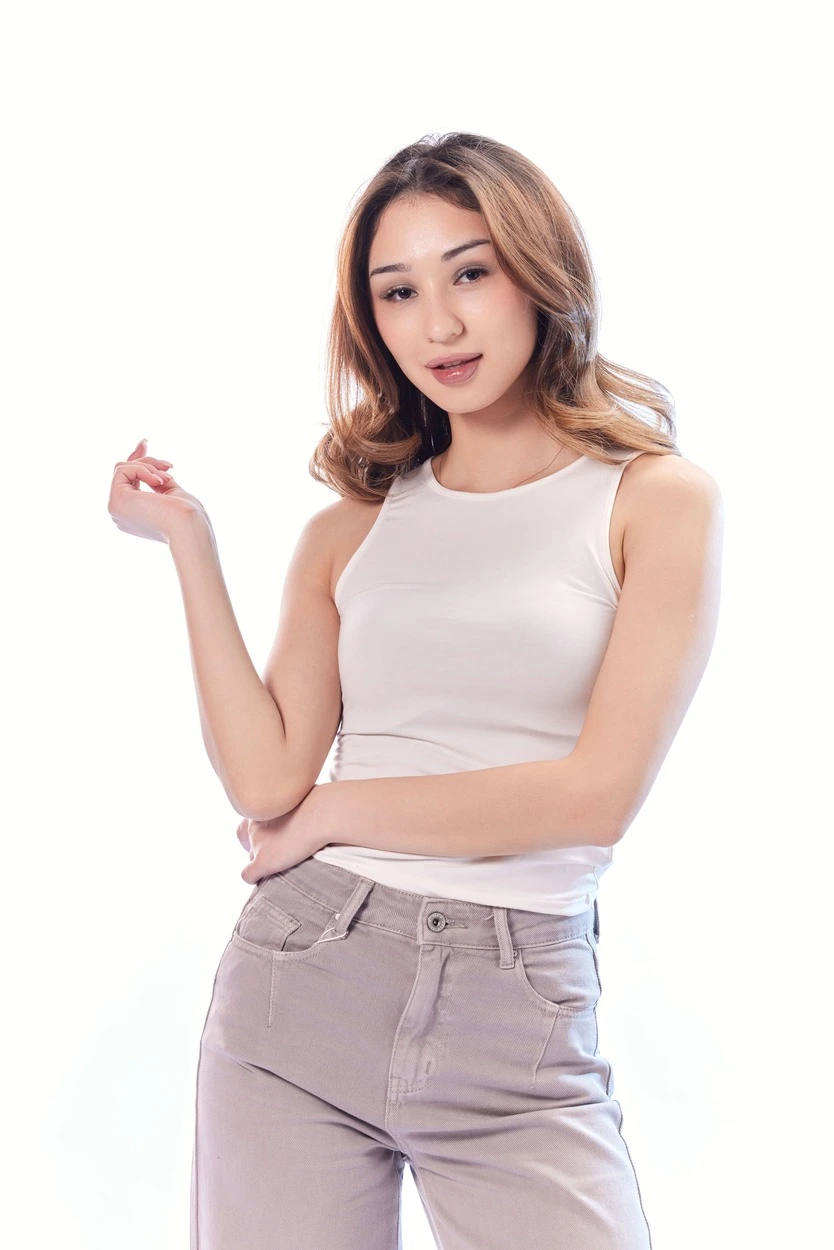 Топ белый для женщин 44188-4 46