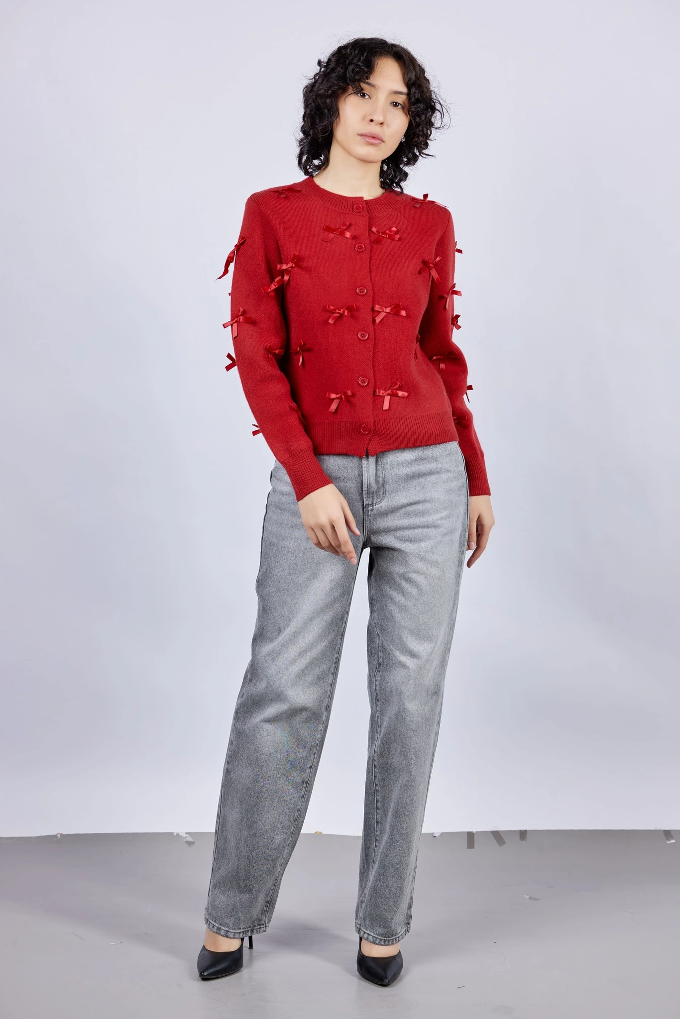 Кардиган красный для женщин 43202-7 50