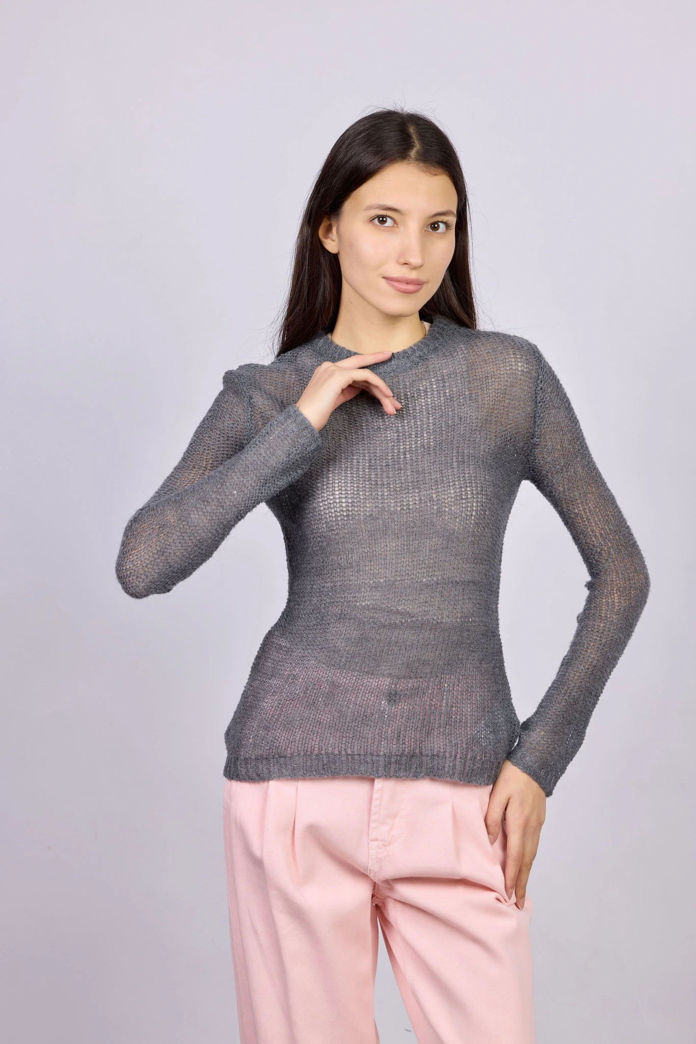 Джемпер темно-серый для женщин 42111-12 60