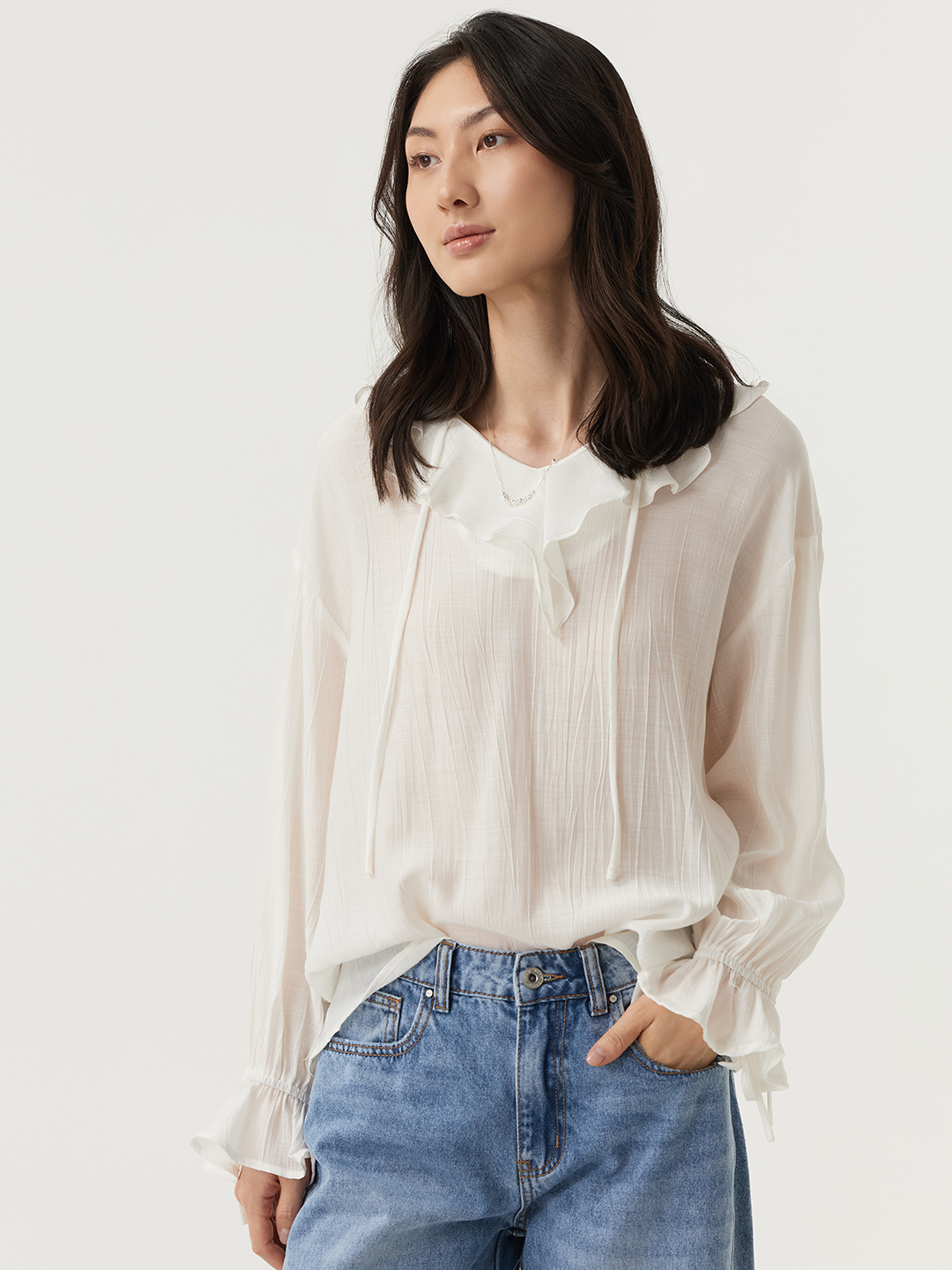 Блузка белый для женщин 48225-4 28