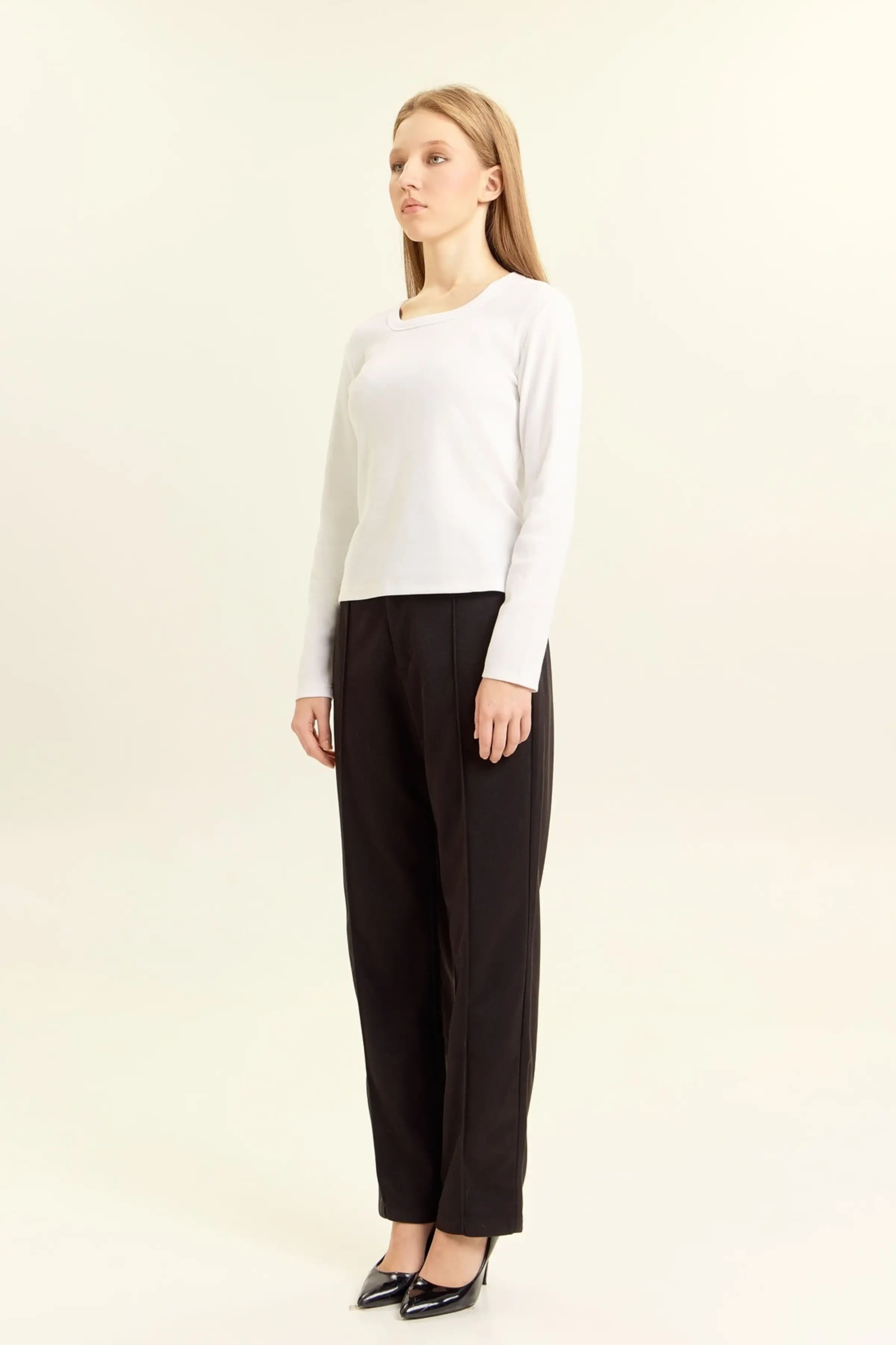 Лонгслив белый для женщин 47183-4 59