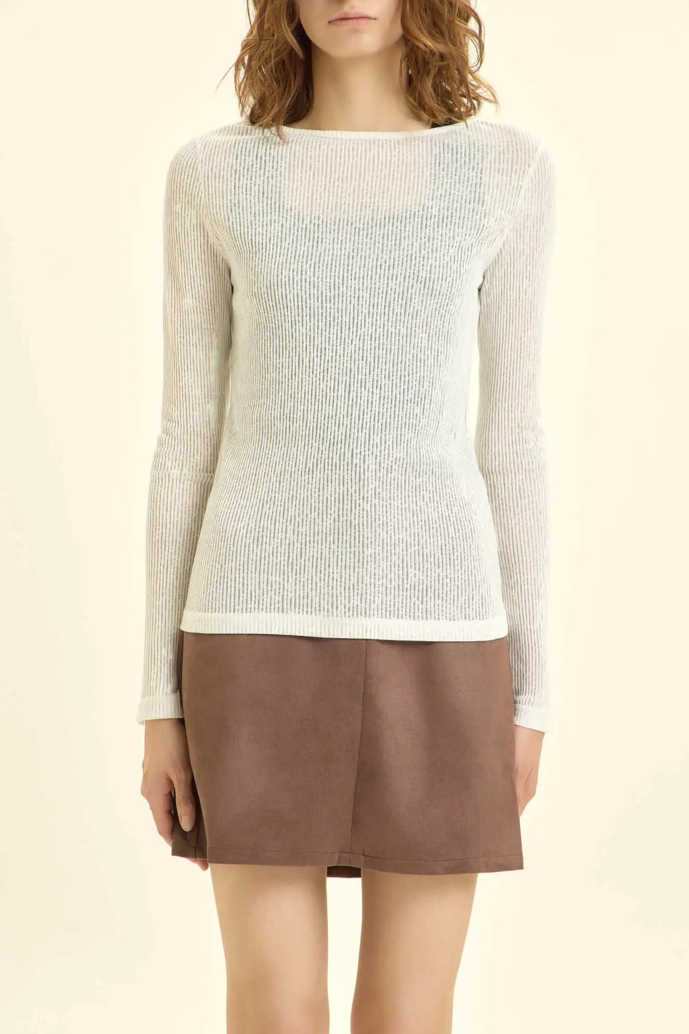 Лонгслив белый для женщин 44306-4 59