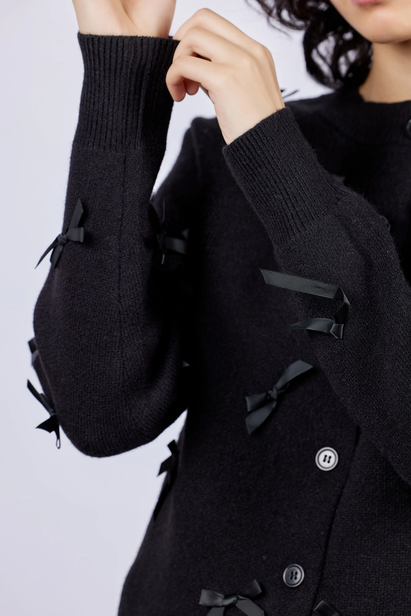 Кардиган черный для женщин 43202-1 50