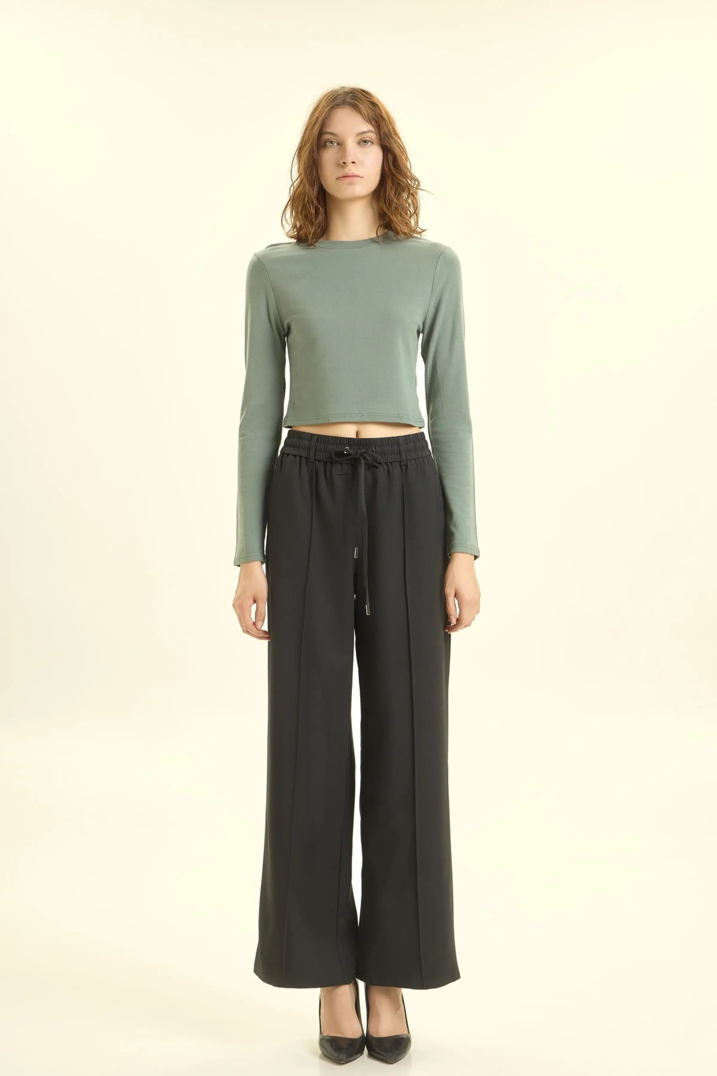 Лонгслив зеленый для женщин 46158-34 59