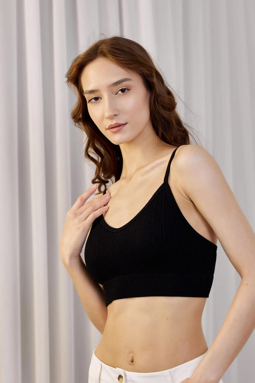 Топ черный для женщин 41167-1 46