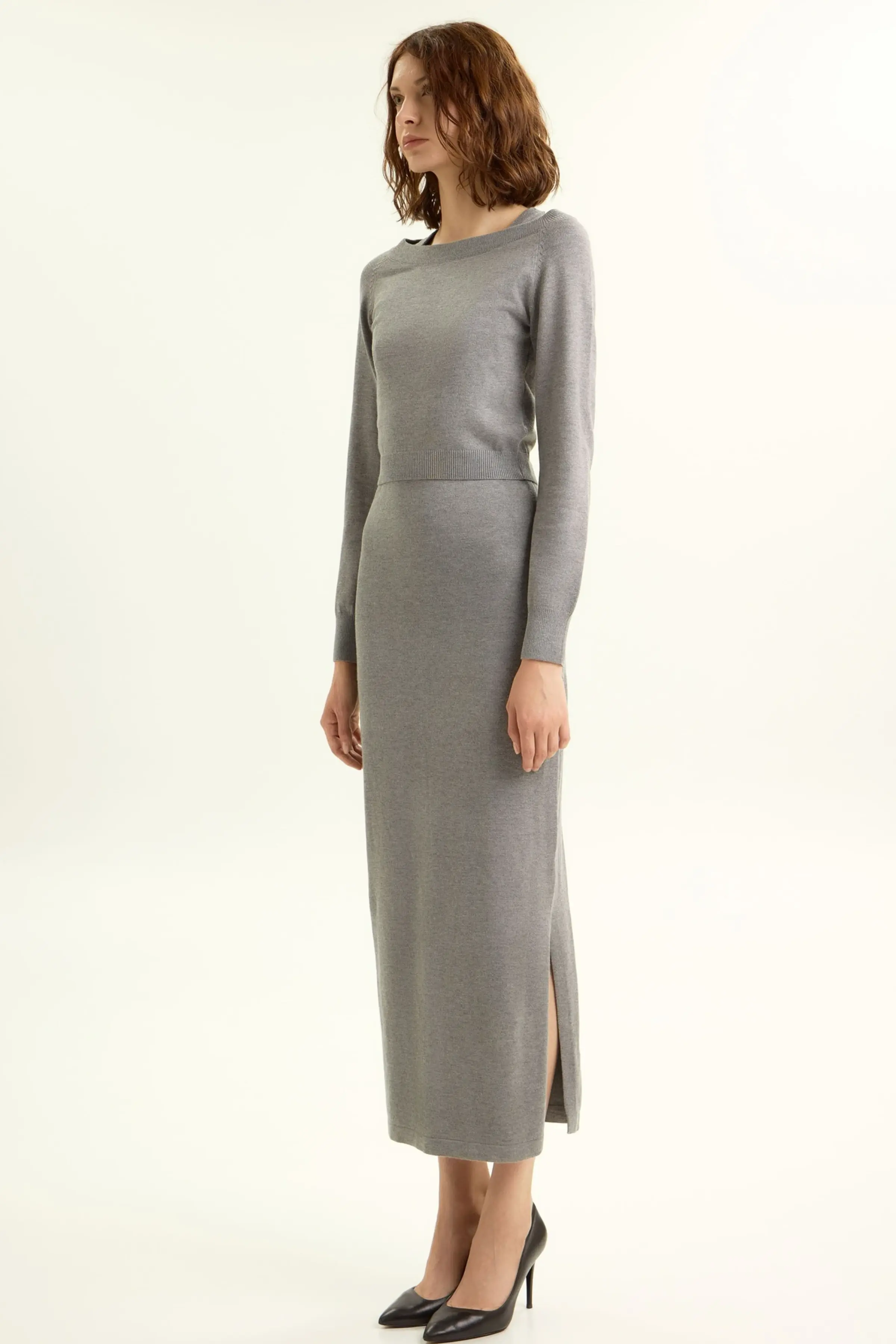 Платье серый для женщин 43211-61 54