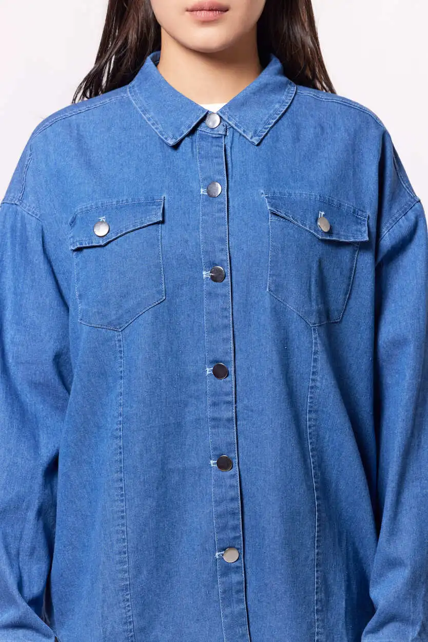 Рубашка синий для женщин 42213-65 66