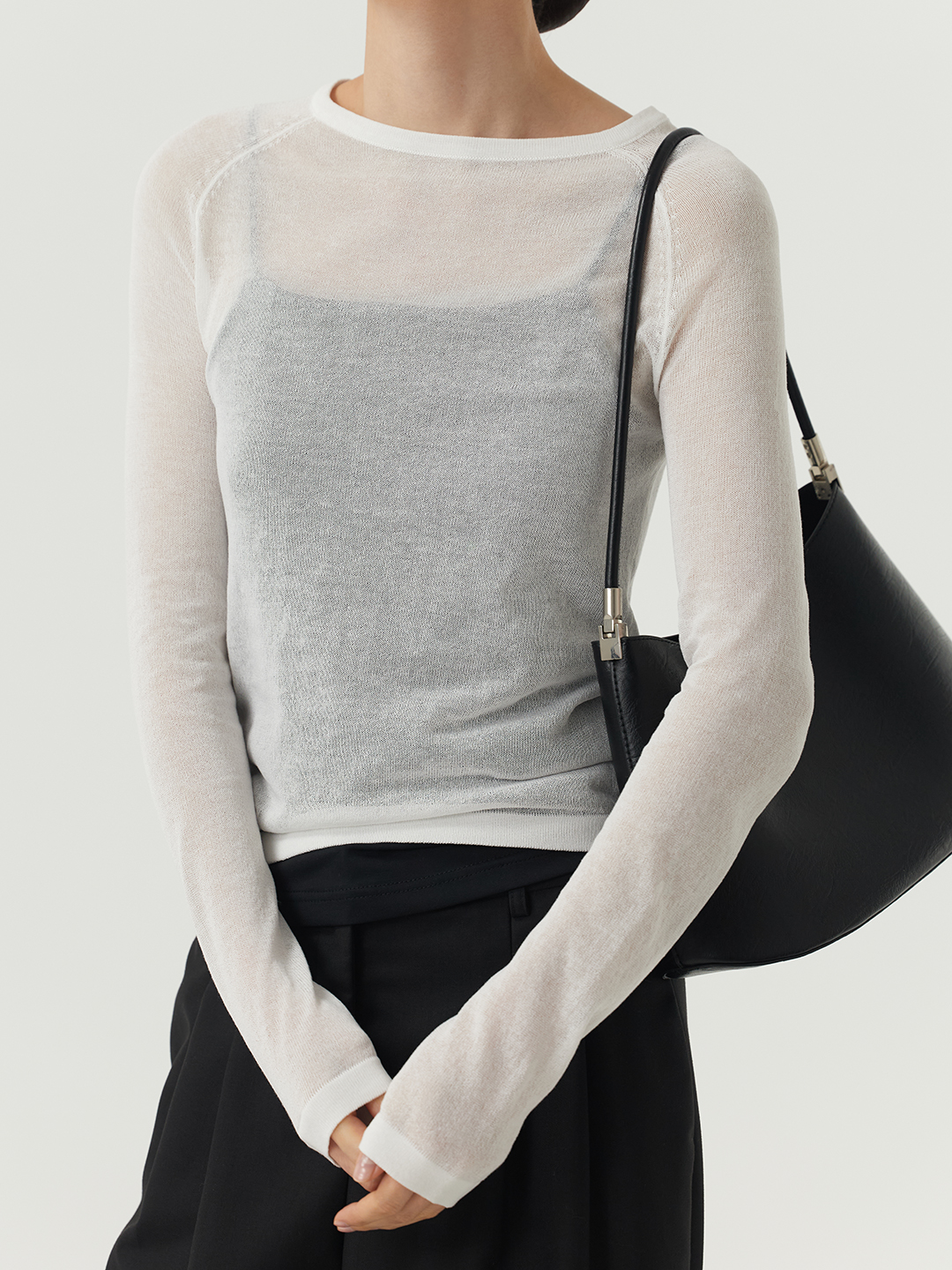 Лонгслив белый для женщин 48265-4 59