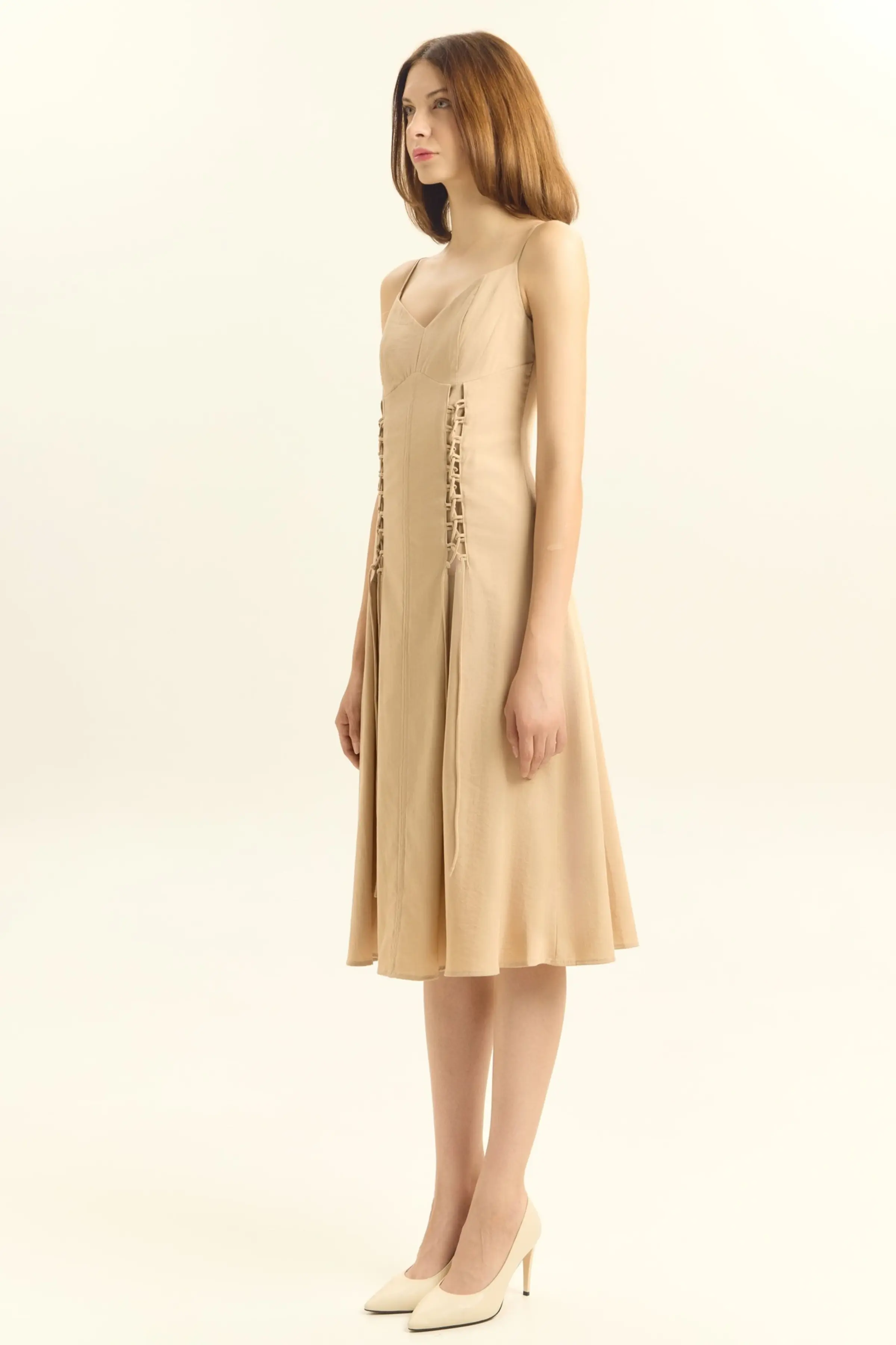 Сарафан бежевый для женщин 45218-15 48