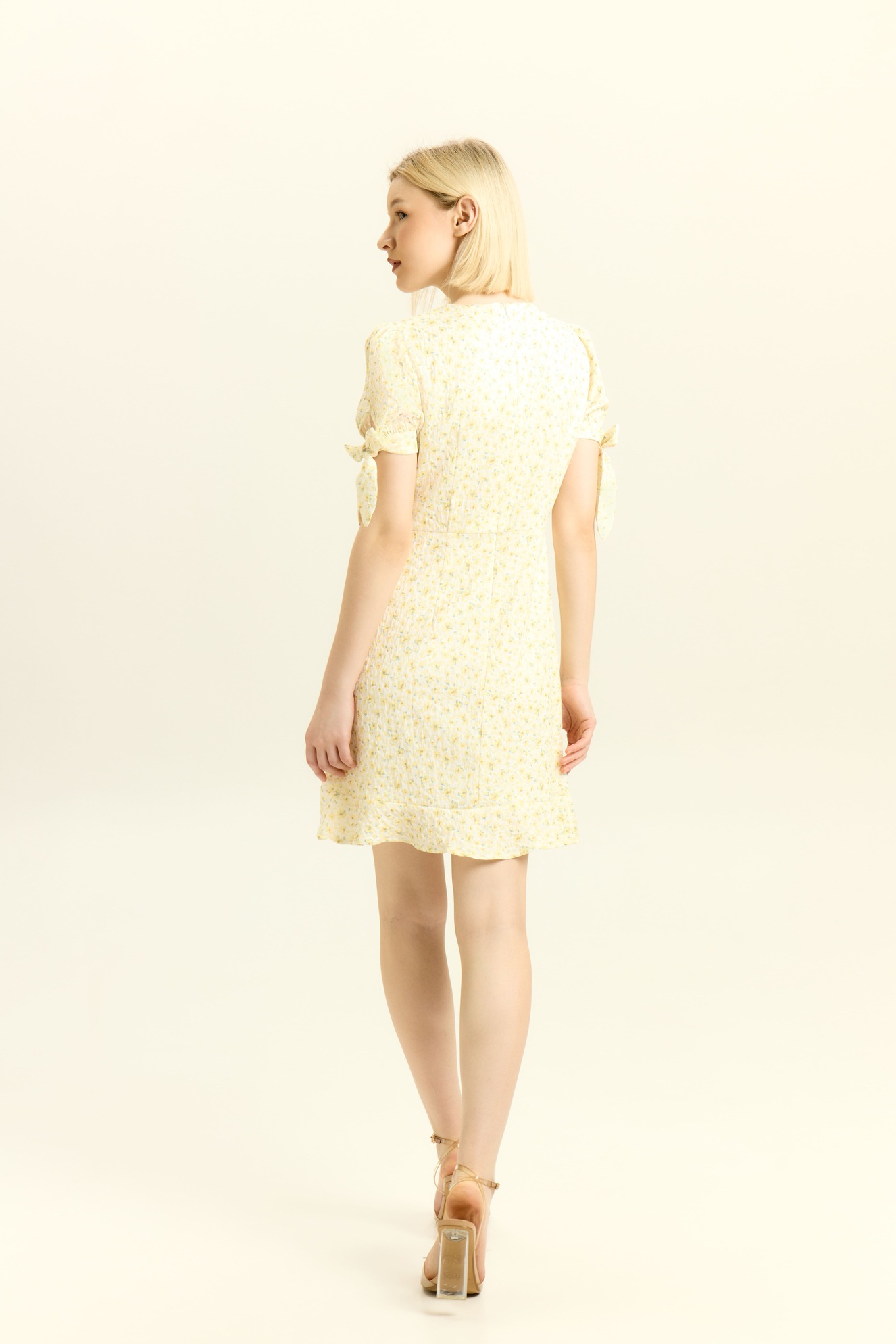 Платье желтый цветочек для женщин 41138-202 54