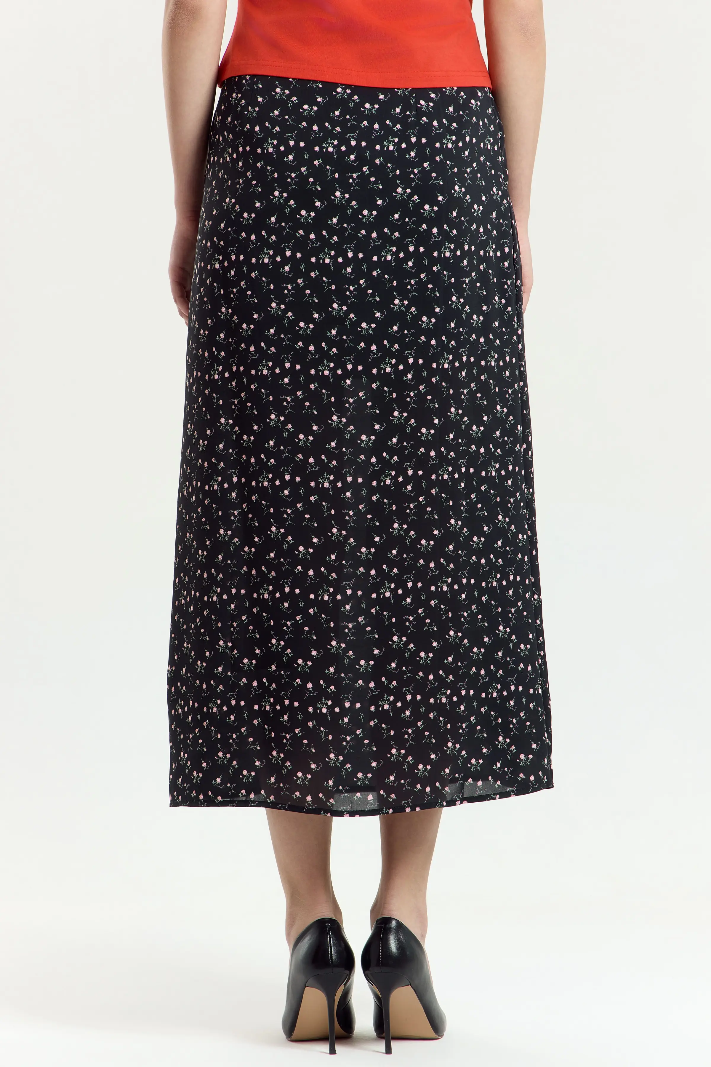 Юбка черный в цветочек для женщин 45312-192 52