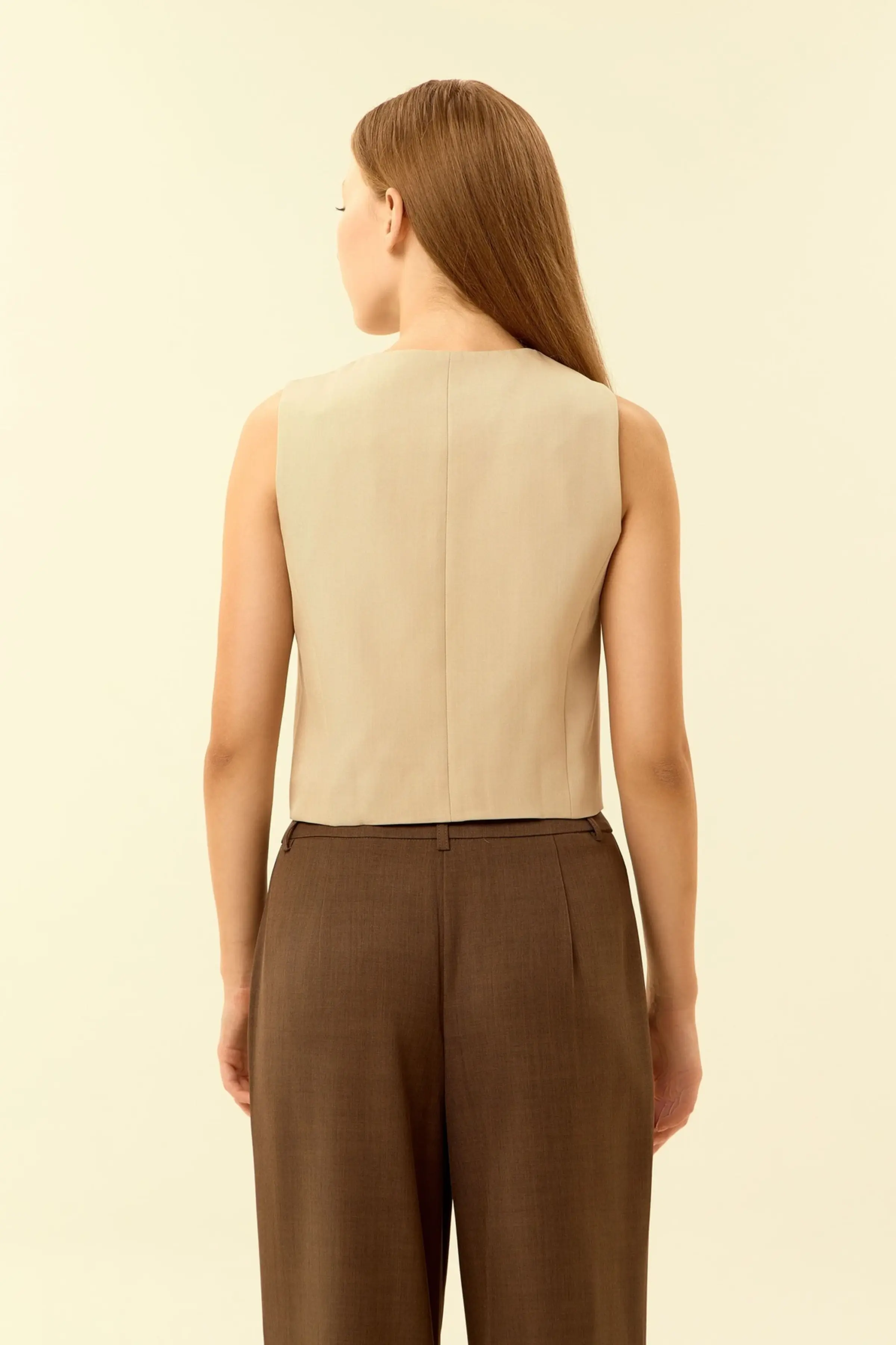 Жилетка бежевый для женщин 46257-15 68