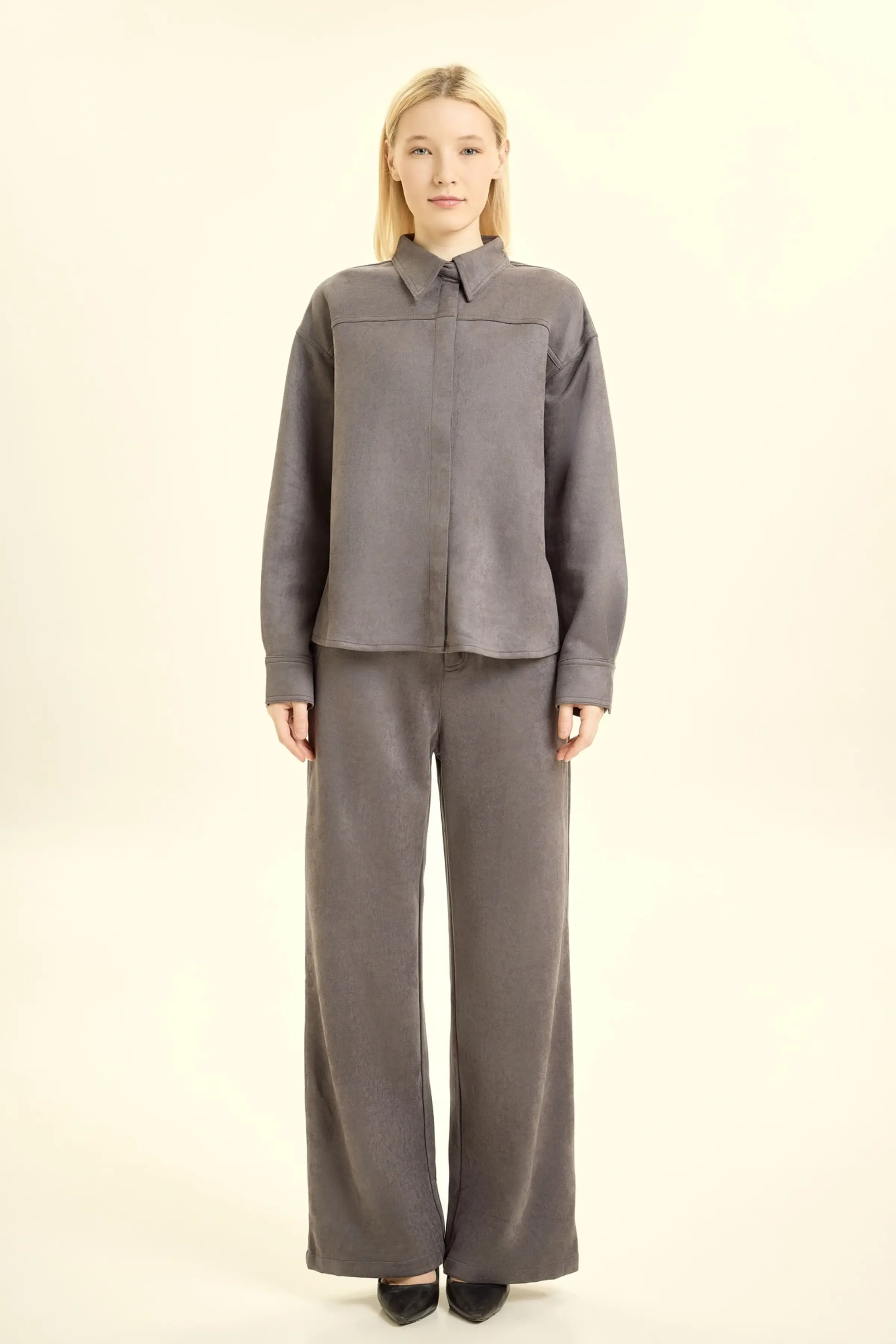 Брюки серый для женщин 46132-61 71