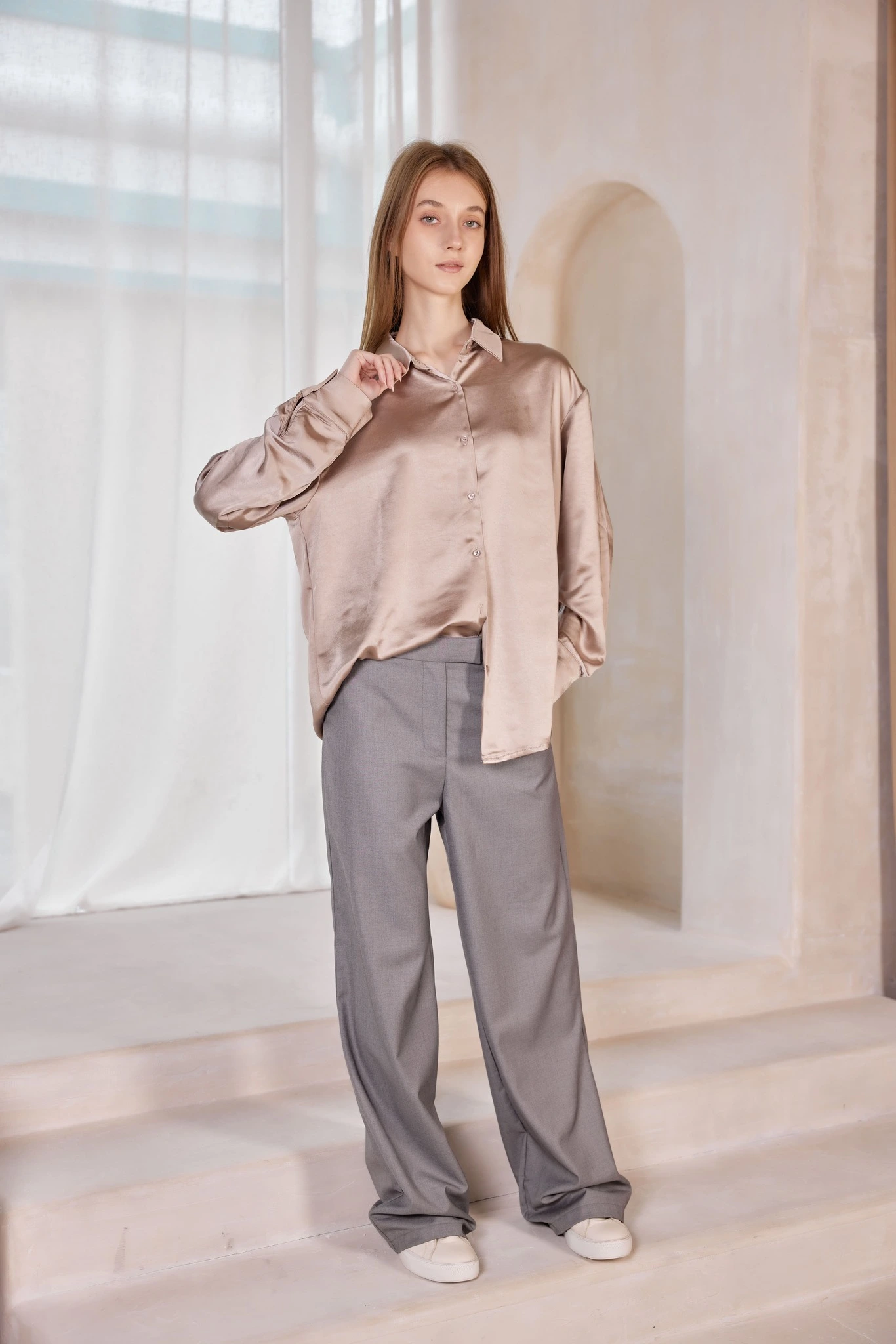 Блузка коричневый для женщин 42199-13 28