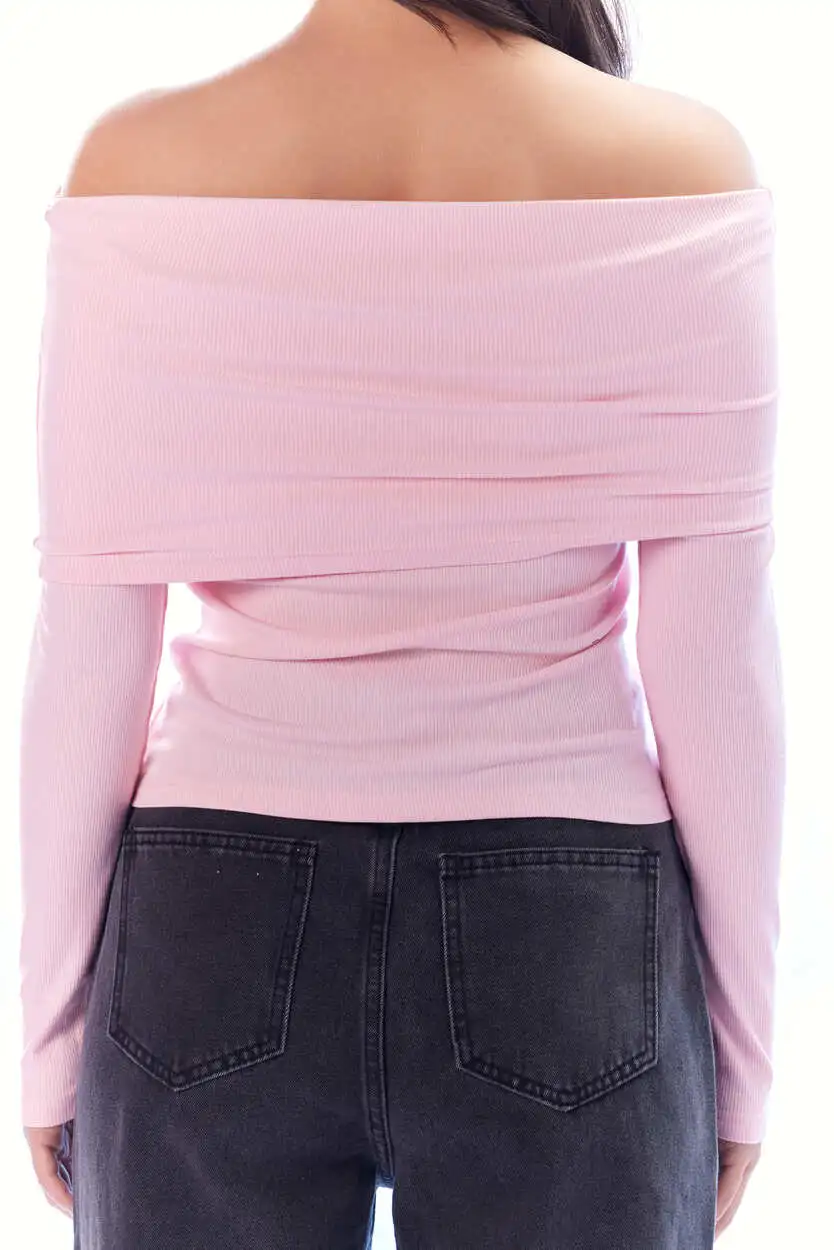 Лонгслив розовый для женщин 44192-17 59