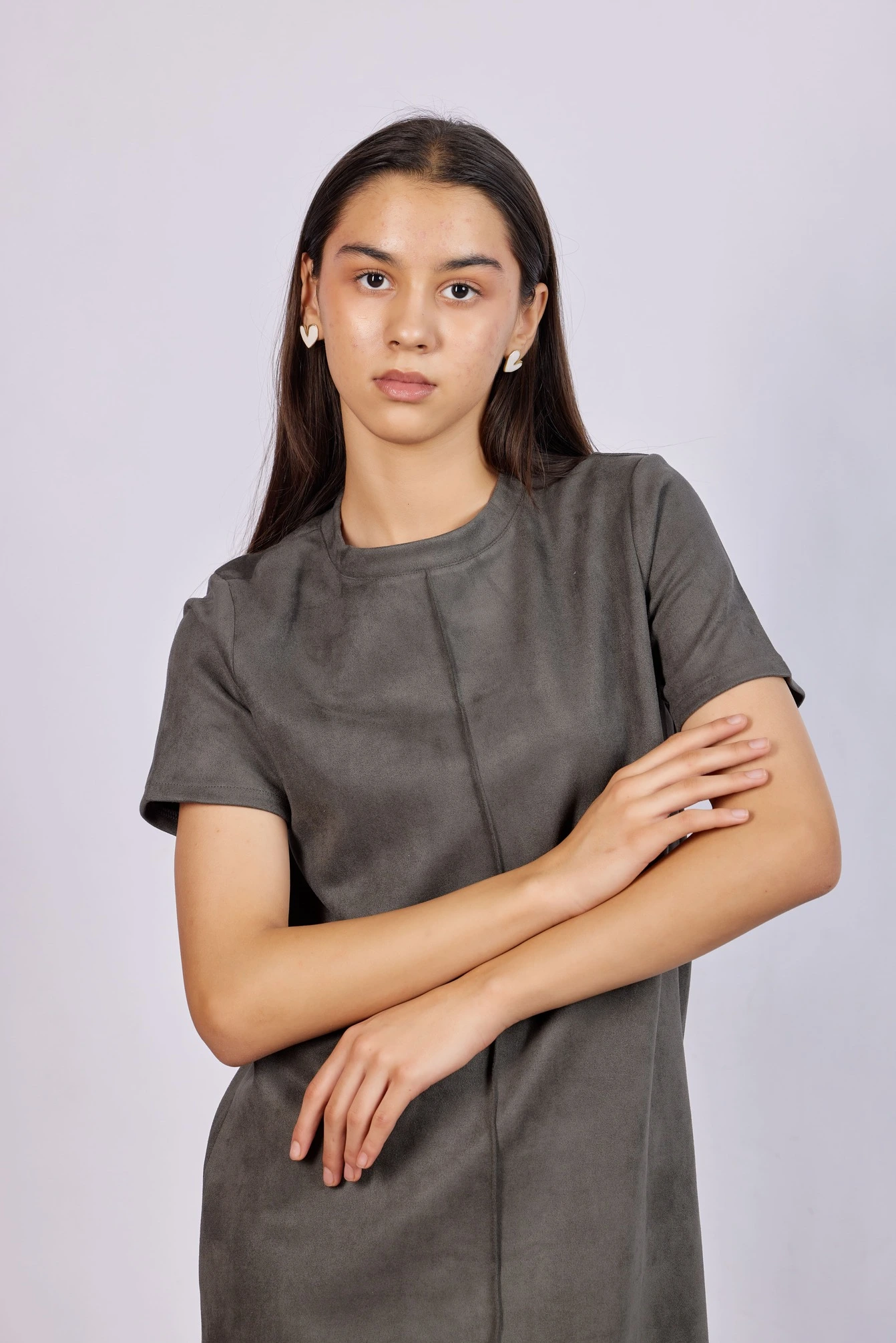 Платье темно-серый для женщин 43121-12 54