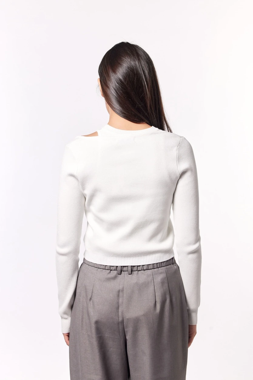 Джемпер белый для женщин 44197-4 60