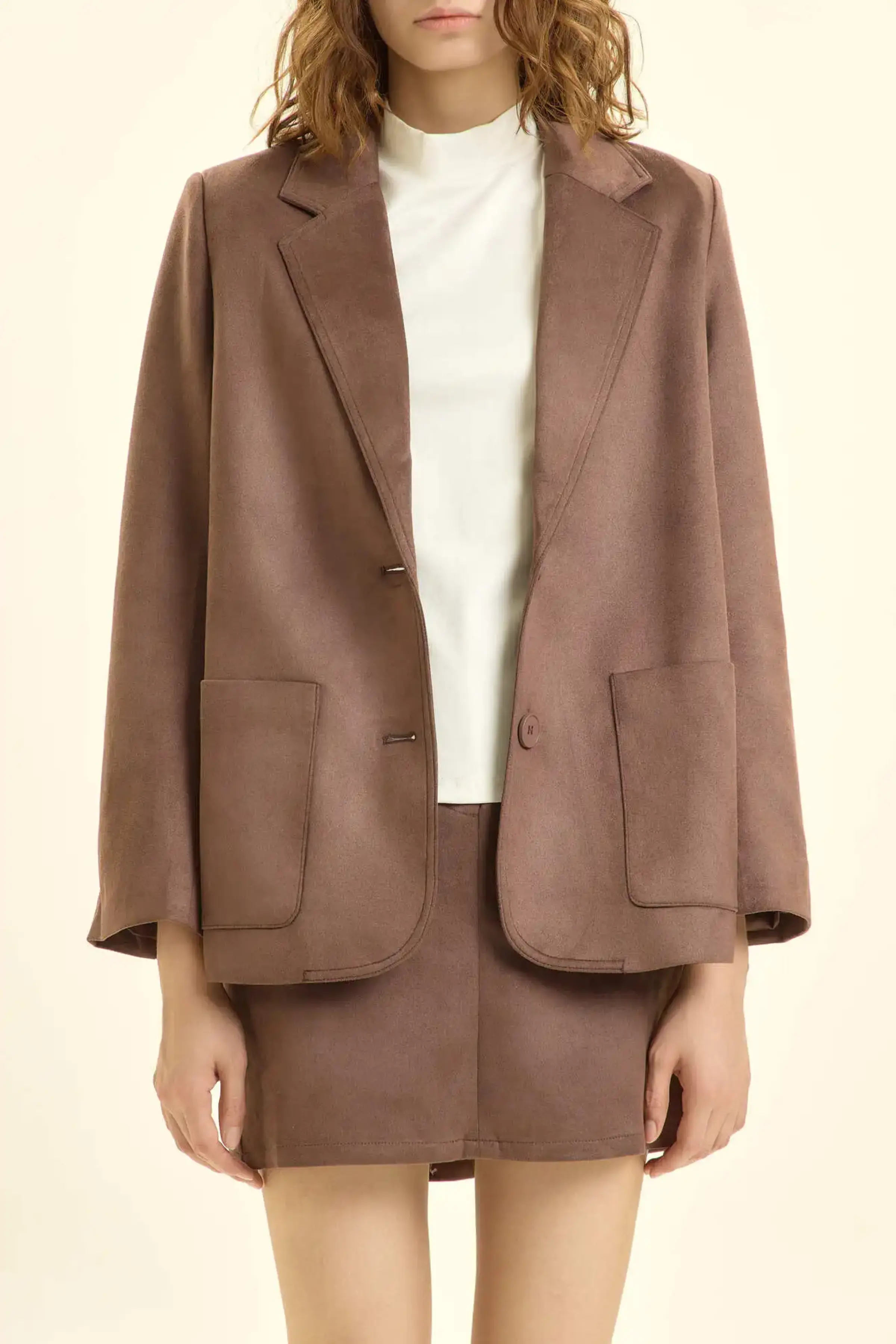 Жакет коричневый для женщин 46160-13 64