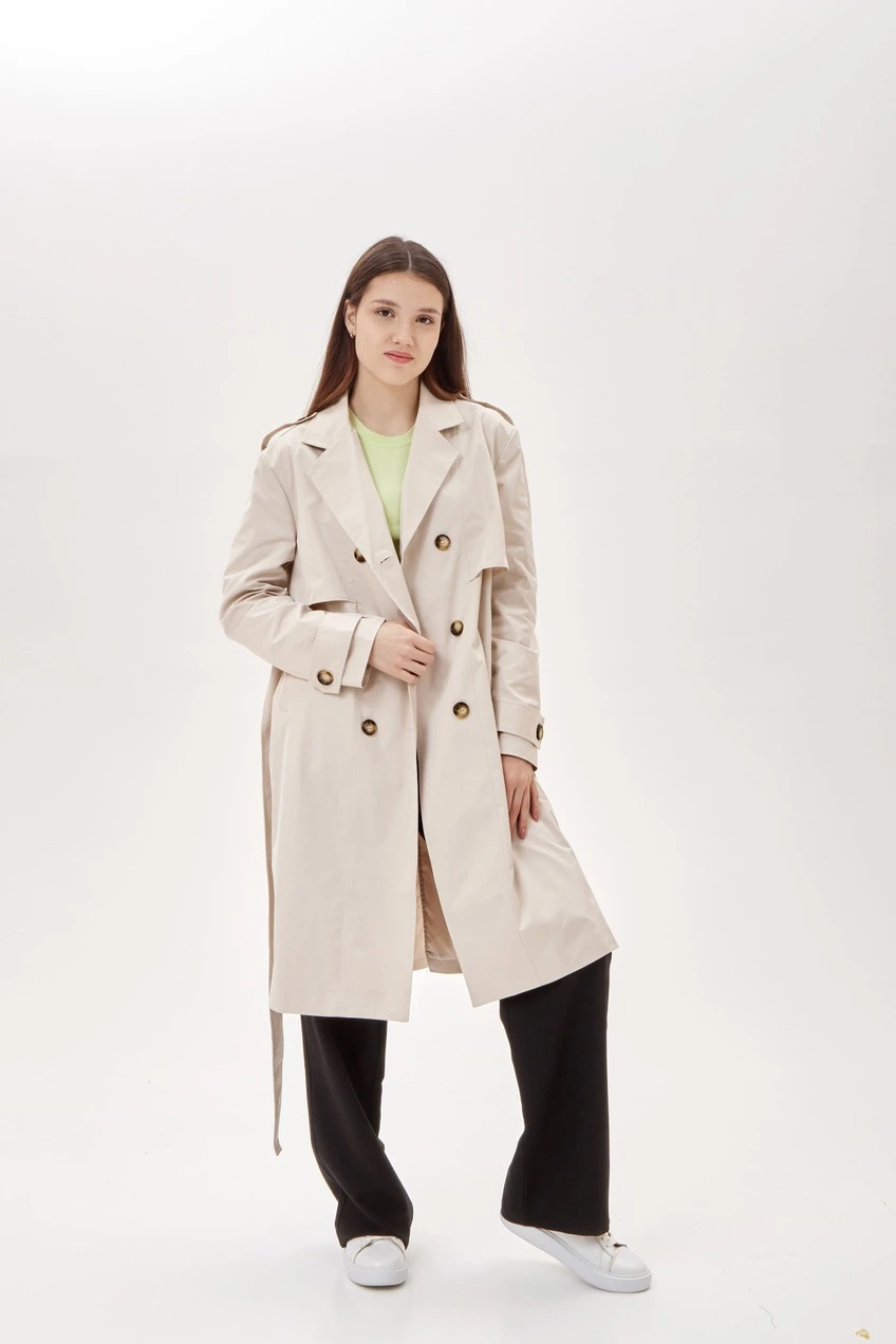 Плащ экрю для женщин 353/521/36262-232 49