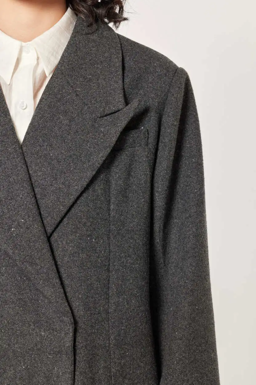 Пальто серый для женщин 43422-61 53