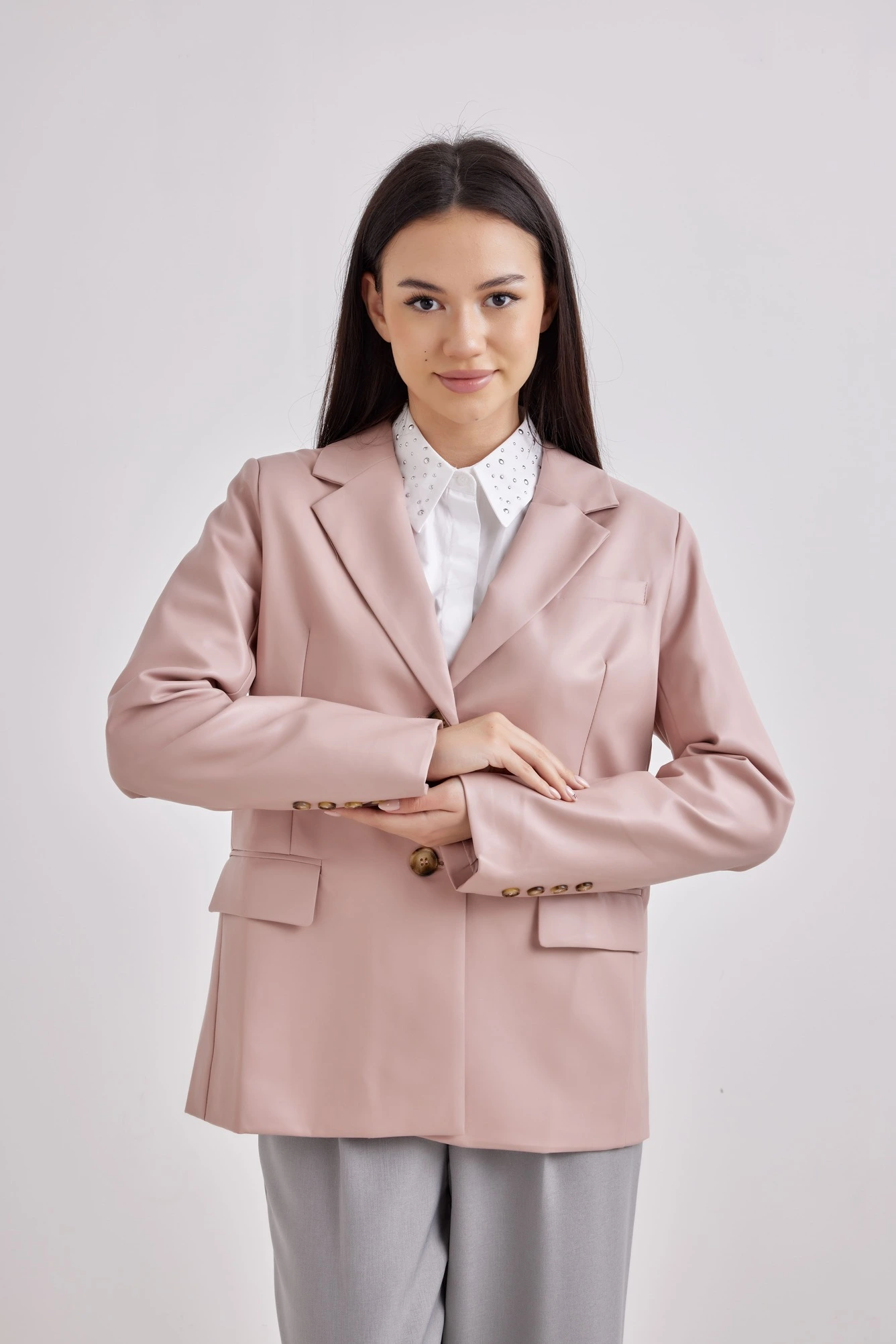 Жакет розовый для женщин 42190-17 64