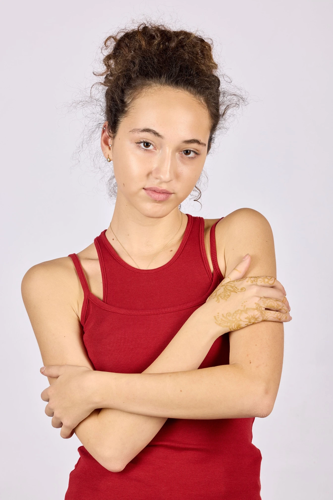 Топ бордовый для женщин 44263-67 46