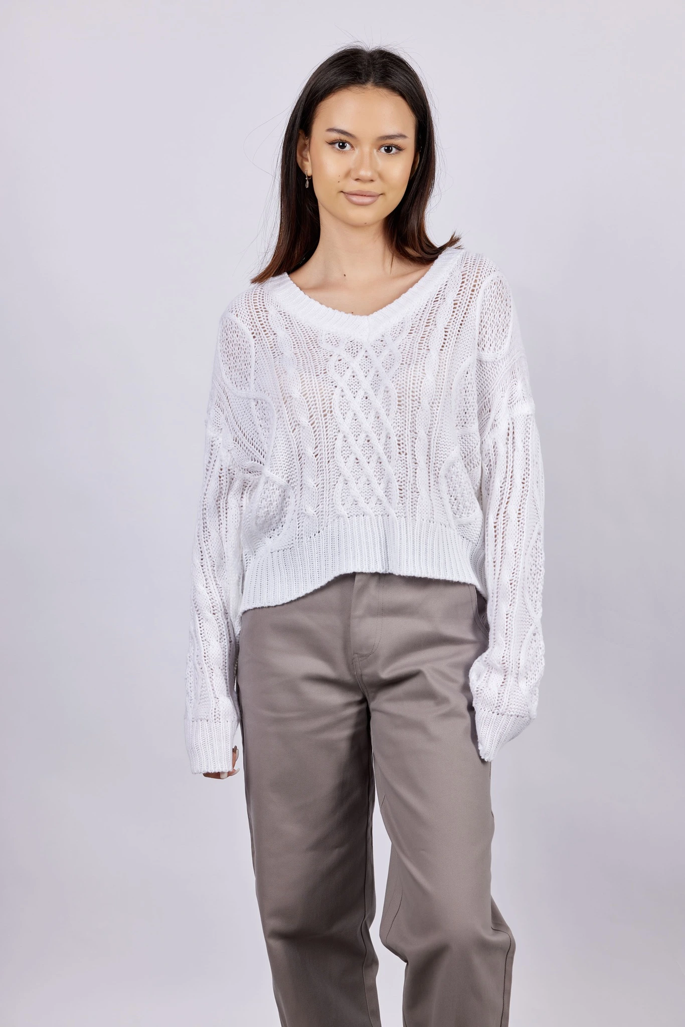 Свитер белый для женщин 43119-4 65