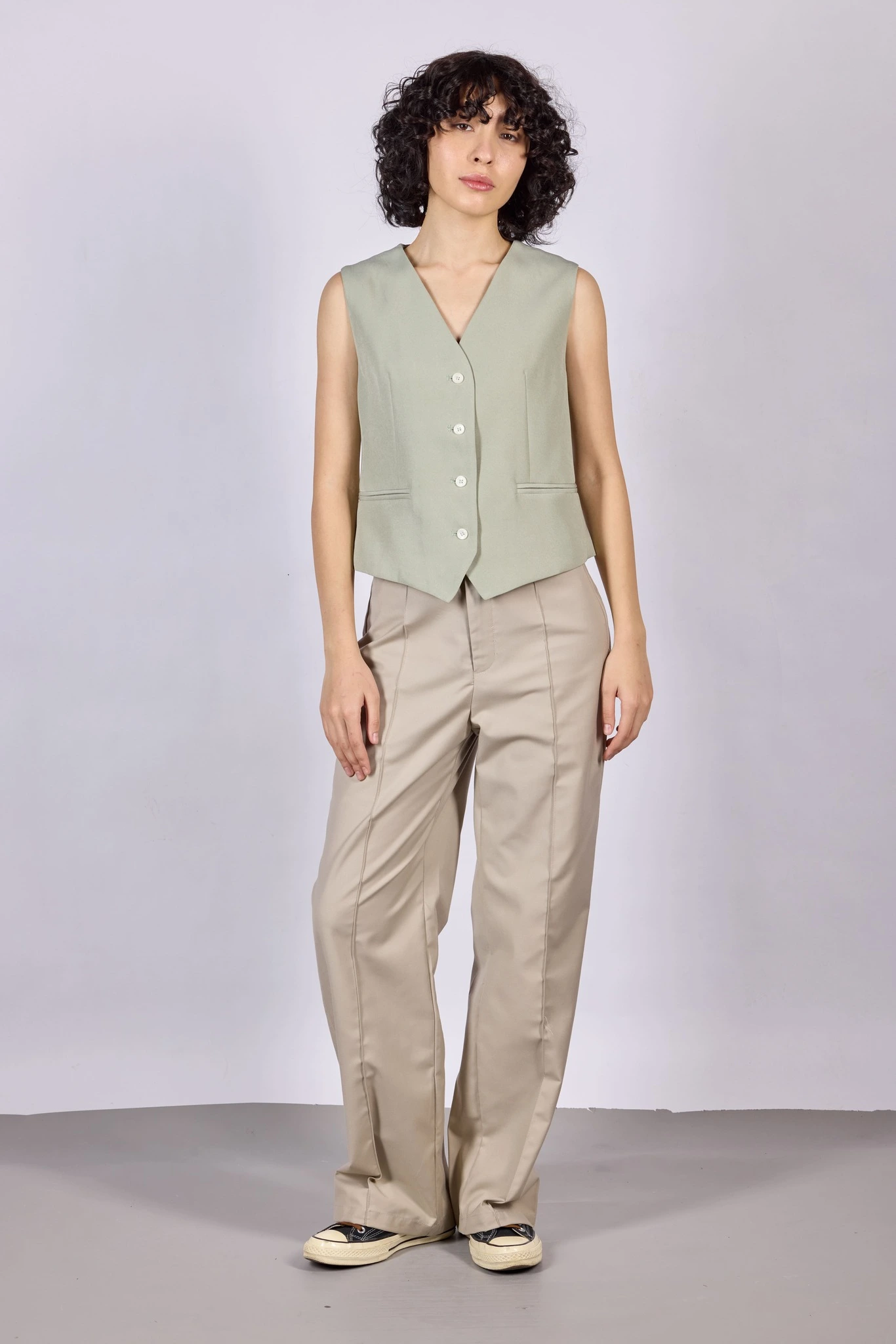 Жилетка светло-зеленый для женщин 44108-8 68